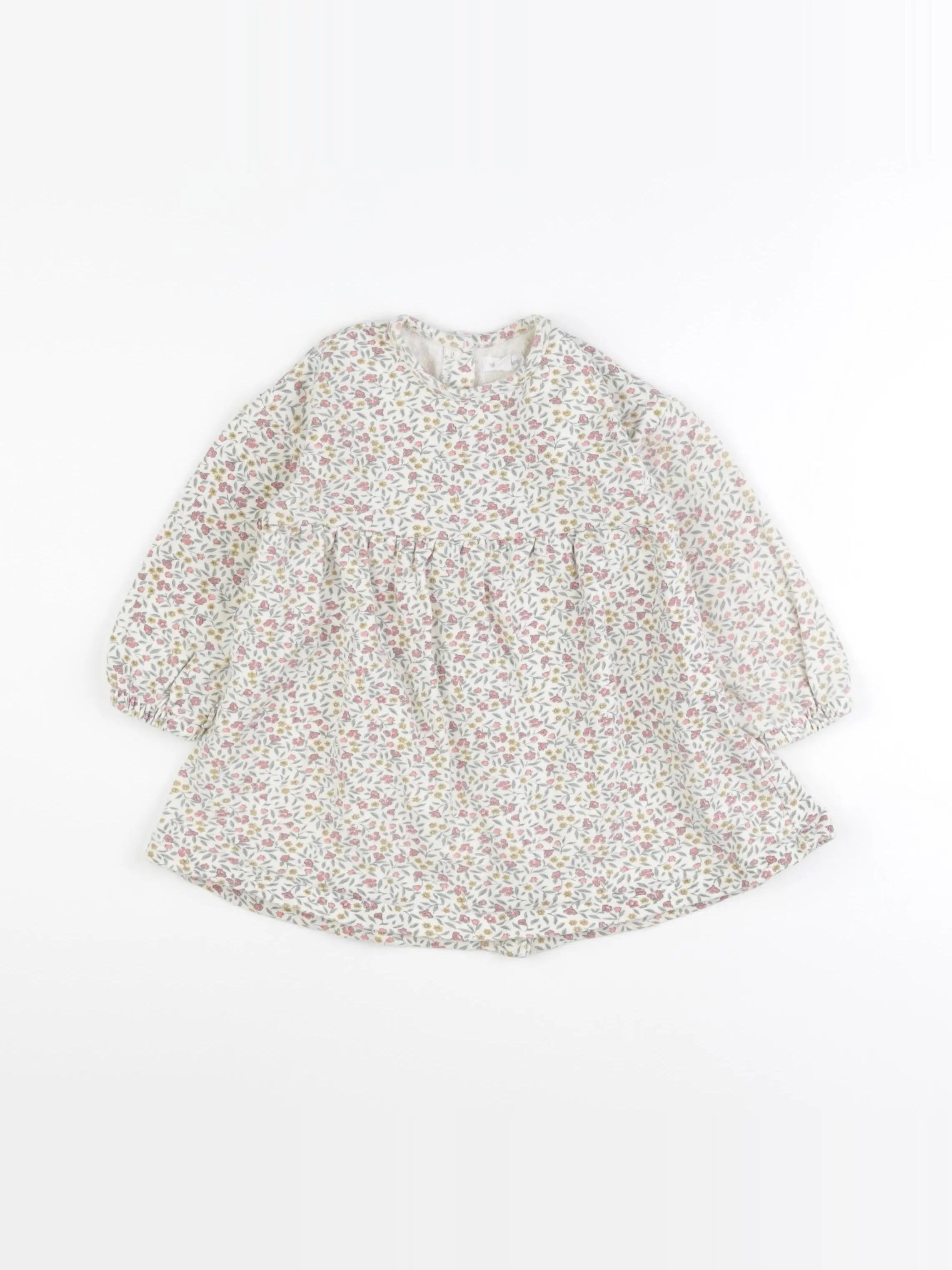 Vertbaudet - robe beige - 18 mois