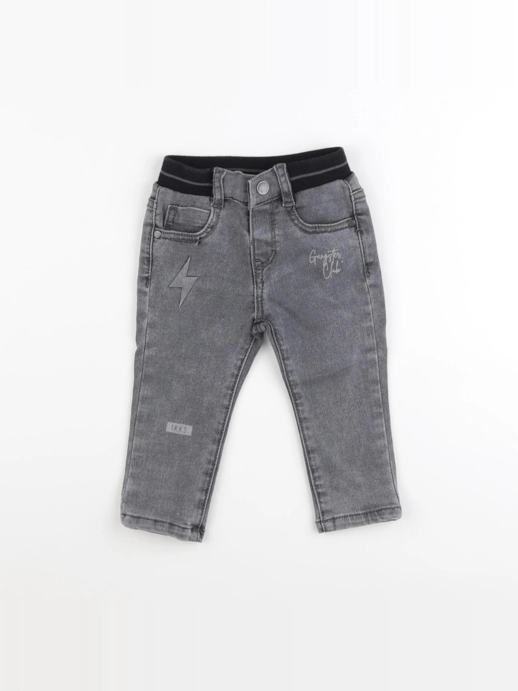 IKKS - jean gris - 12 mois