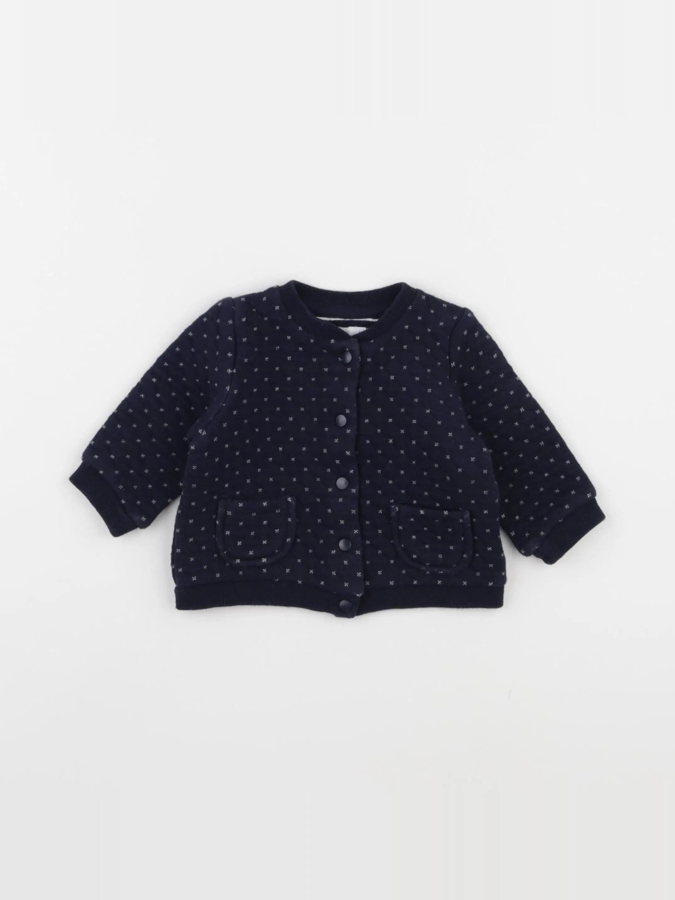 Boutchou - sweat bleu - 6 mois