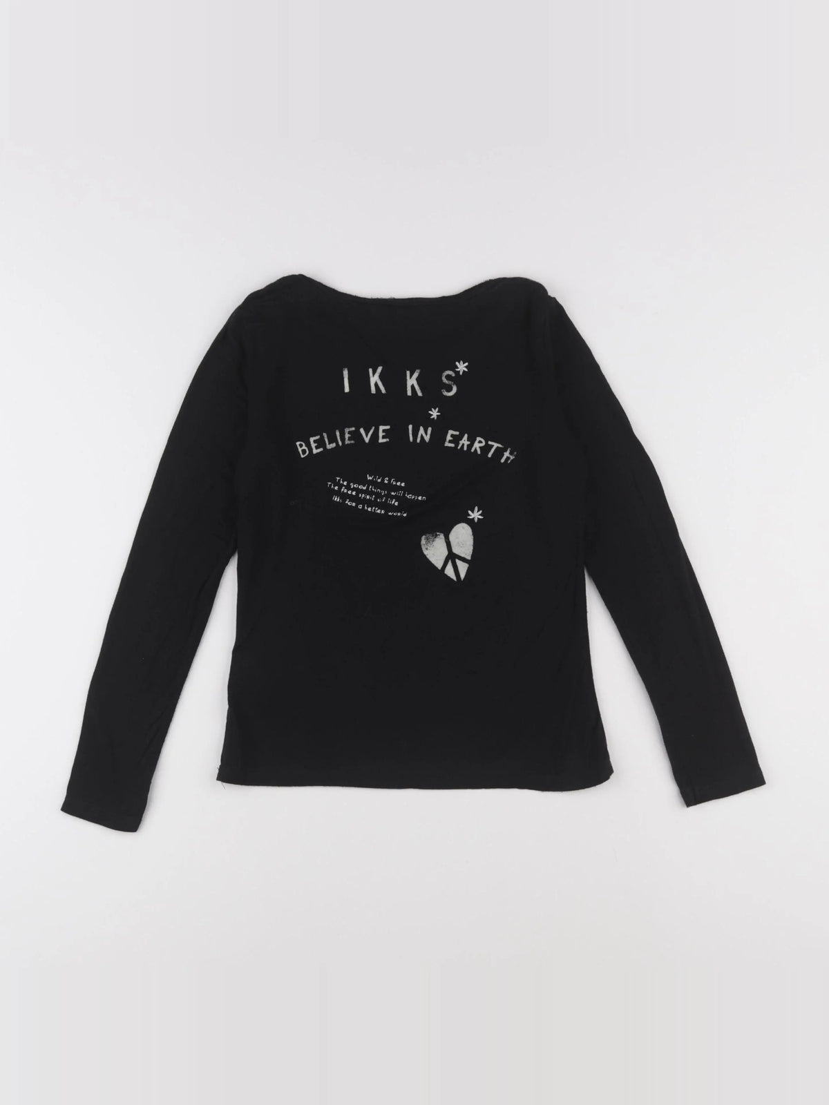 IKKS - tee-shirt imprimé au dos noir - 10 ans