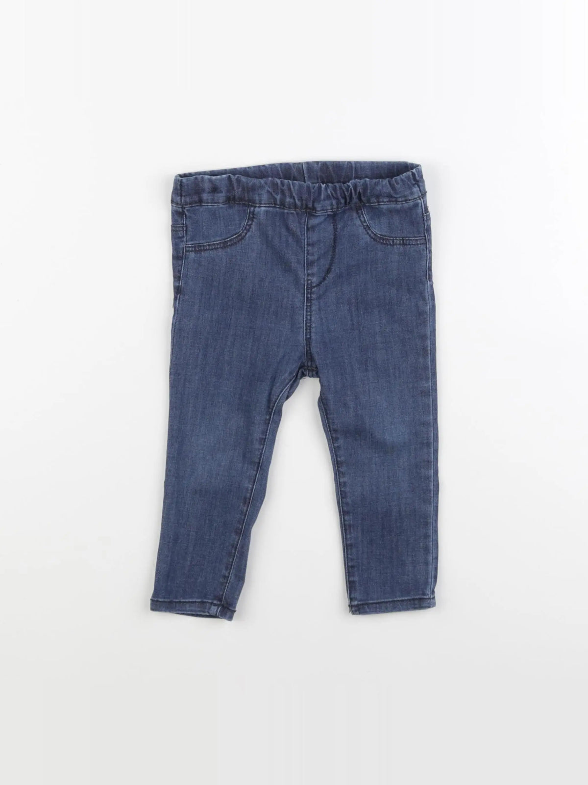 H&M - jegging bleu - 9/12 mois