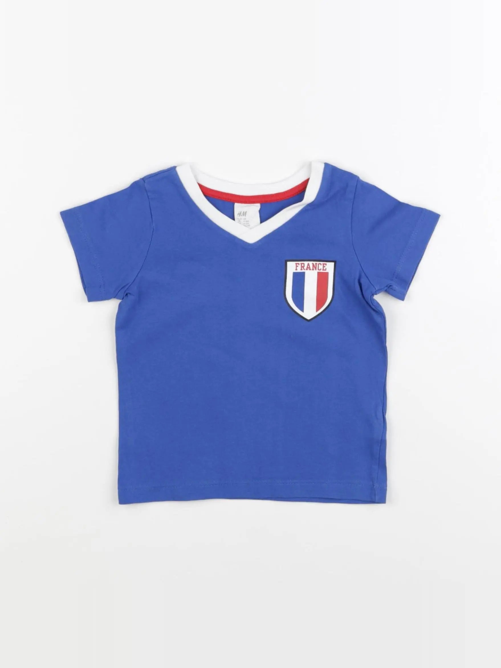 H&M - tee-shirt bleu - 6 mois