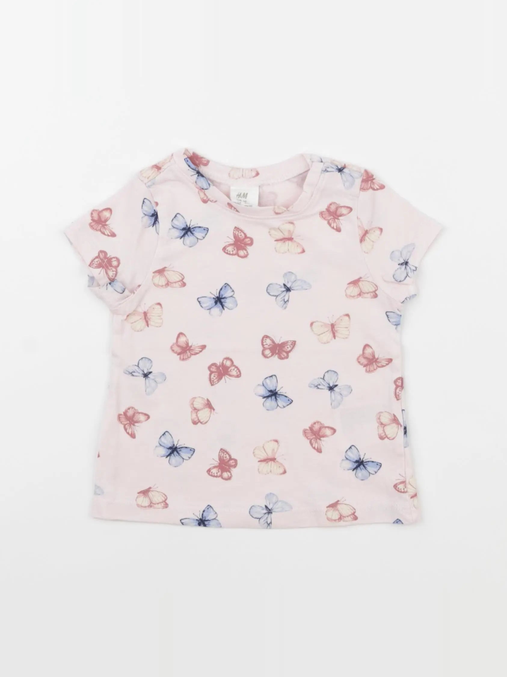 H&M - tee-shirt rose - 3/6 mois