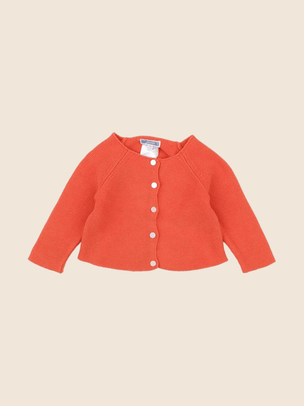 Jacadi - gilet orange - 6 mois