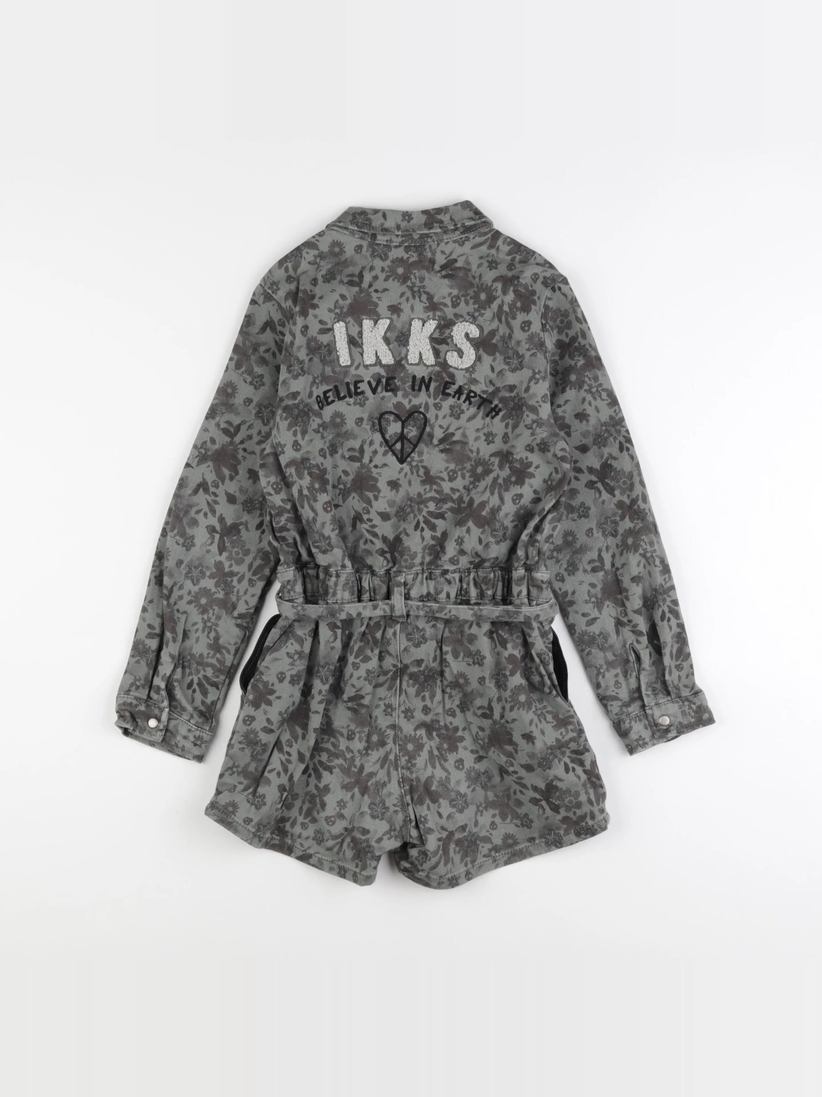 IKKS - combinaison imprimé au dos vert - 8 ans