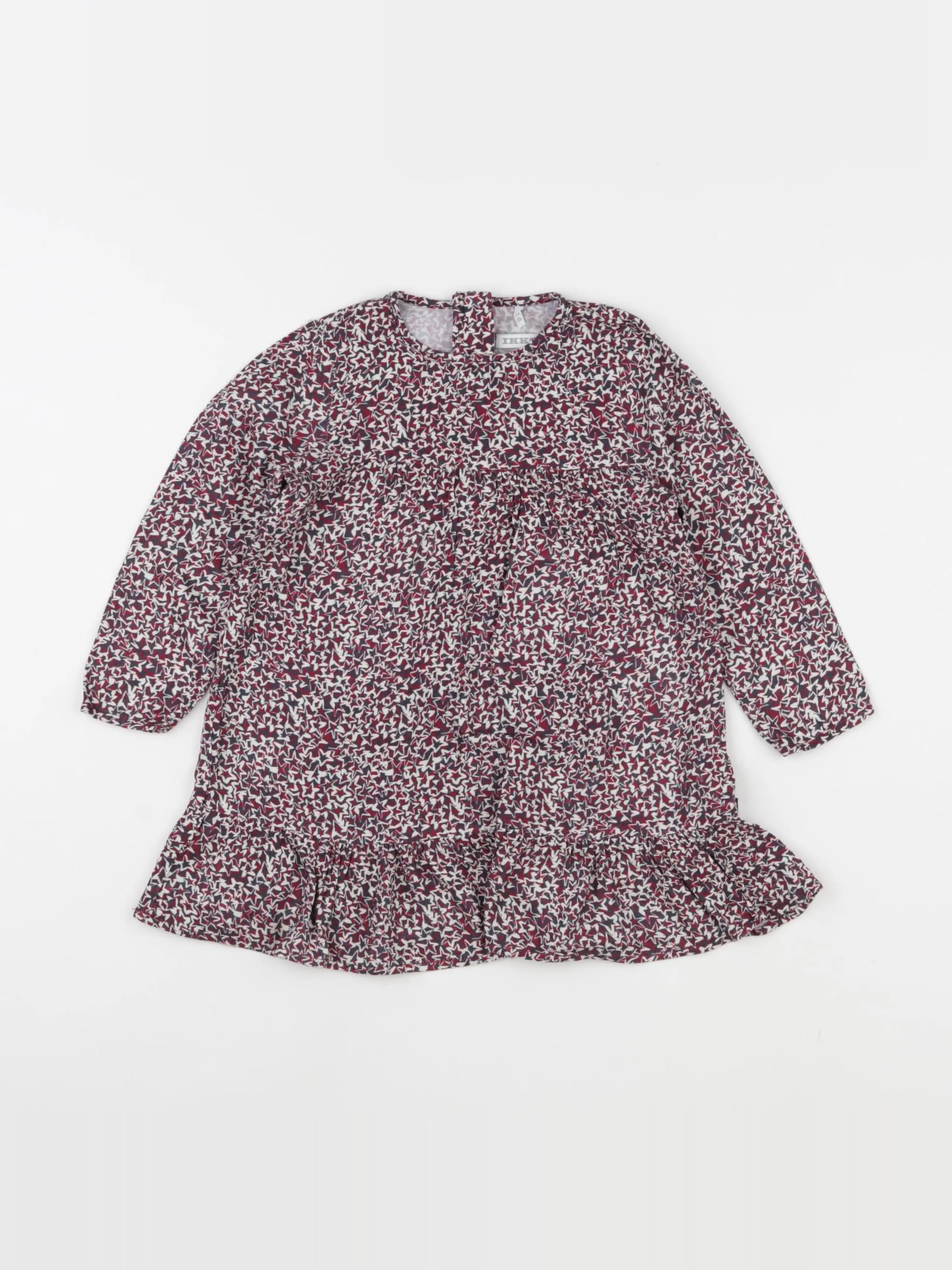IKKS - robe rouge, bleu - 2 ans