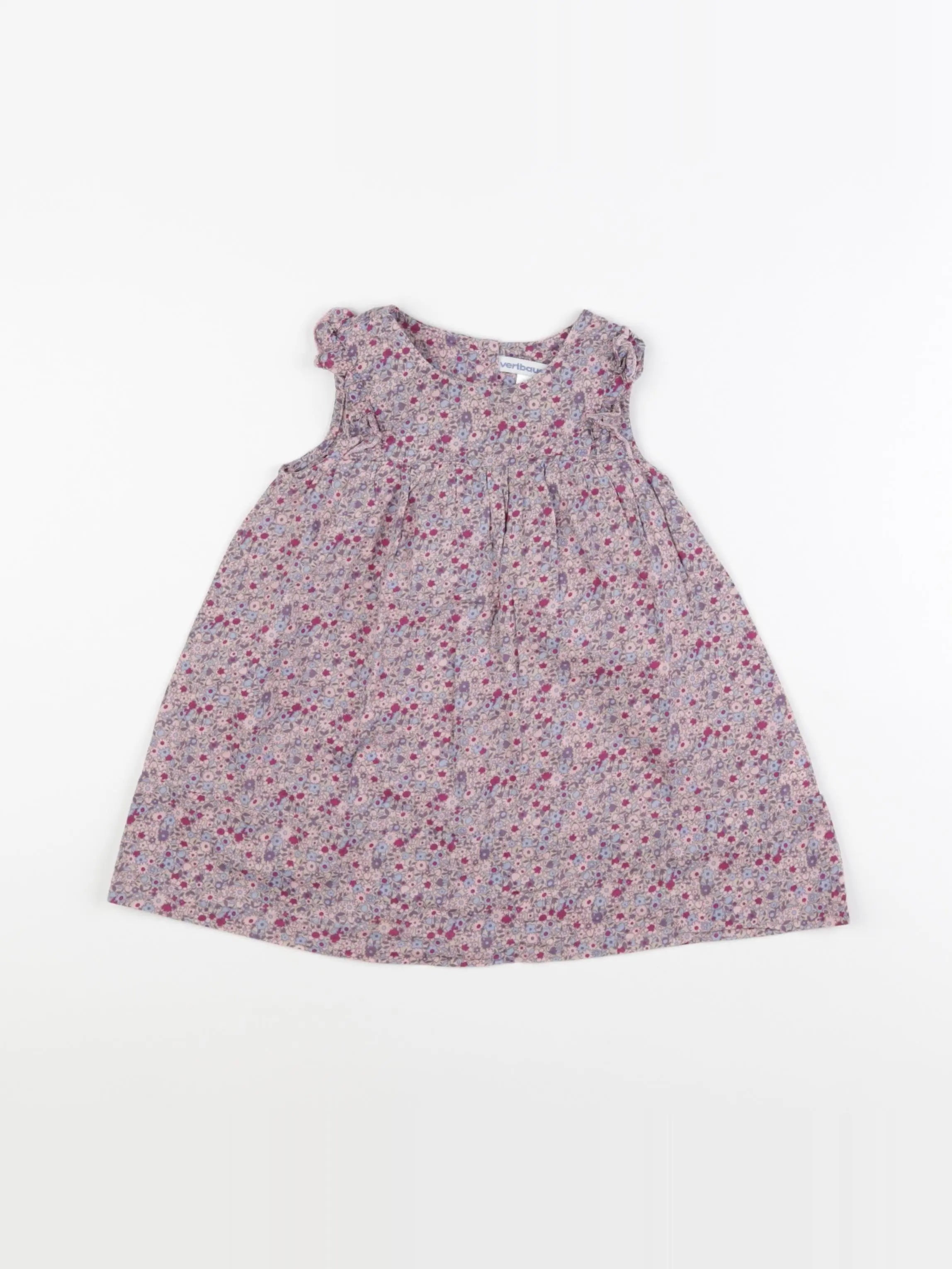 Vertbaudet - robe multicolore - 12 mois