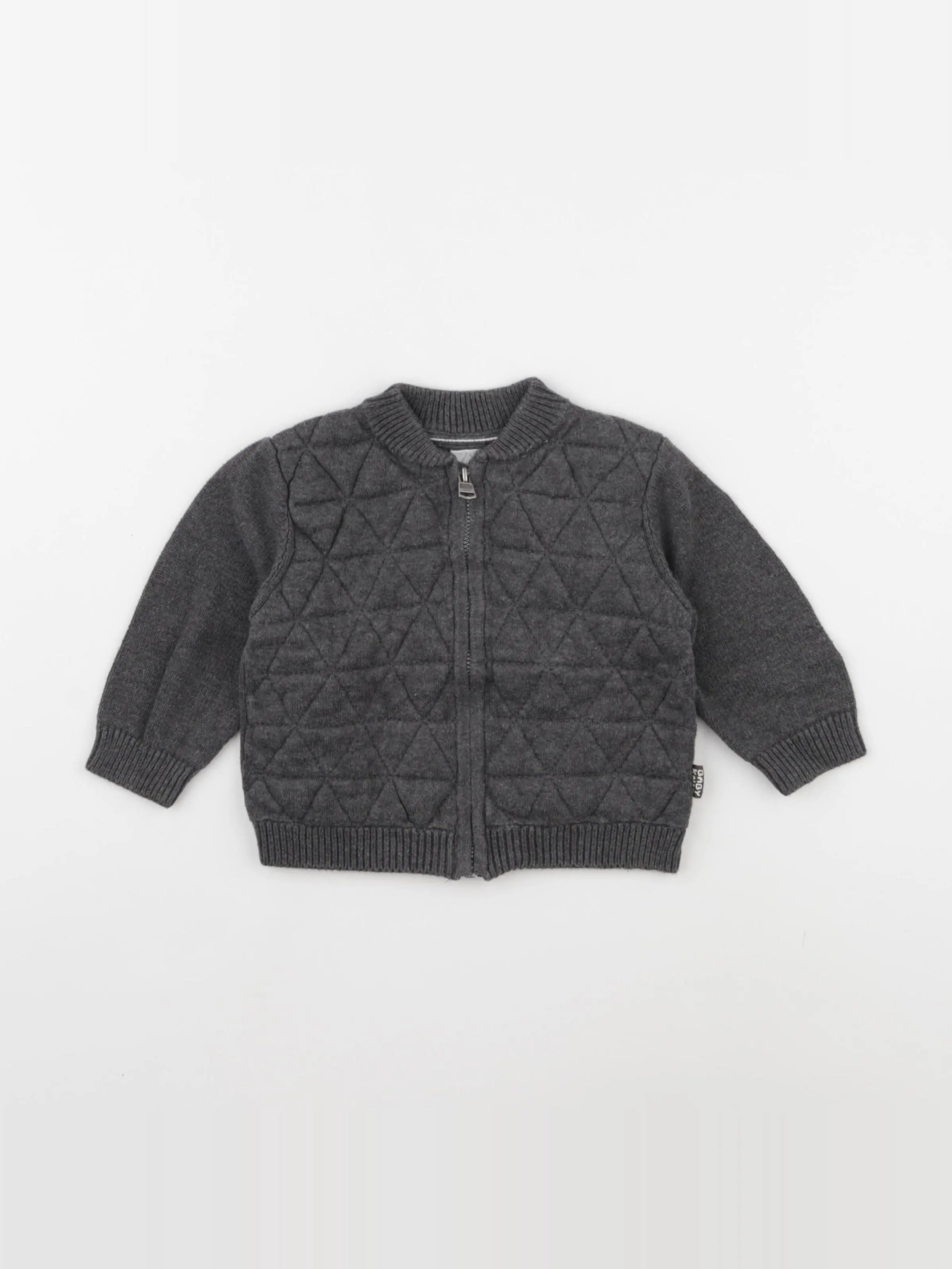 Zara - veste gris - 6/9 mois