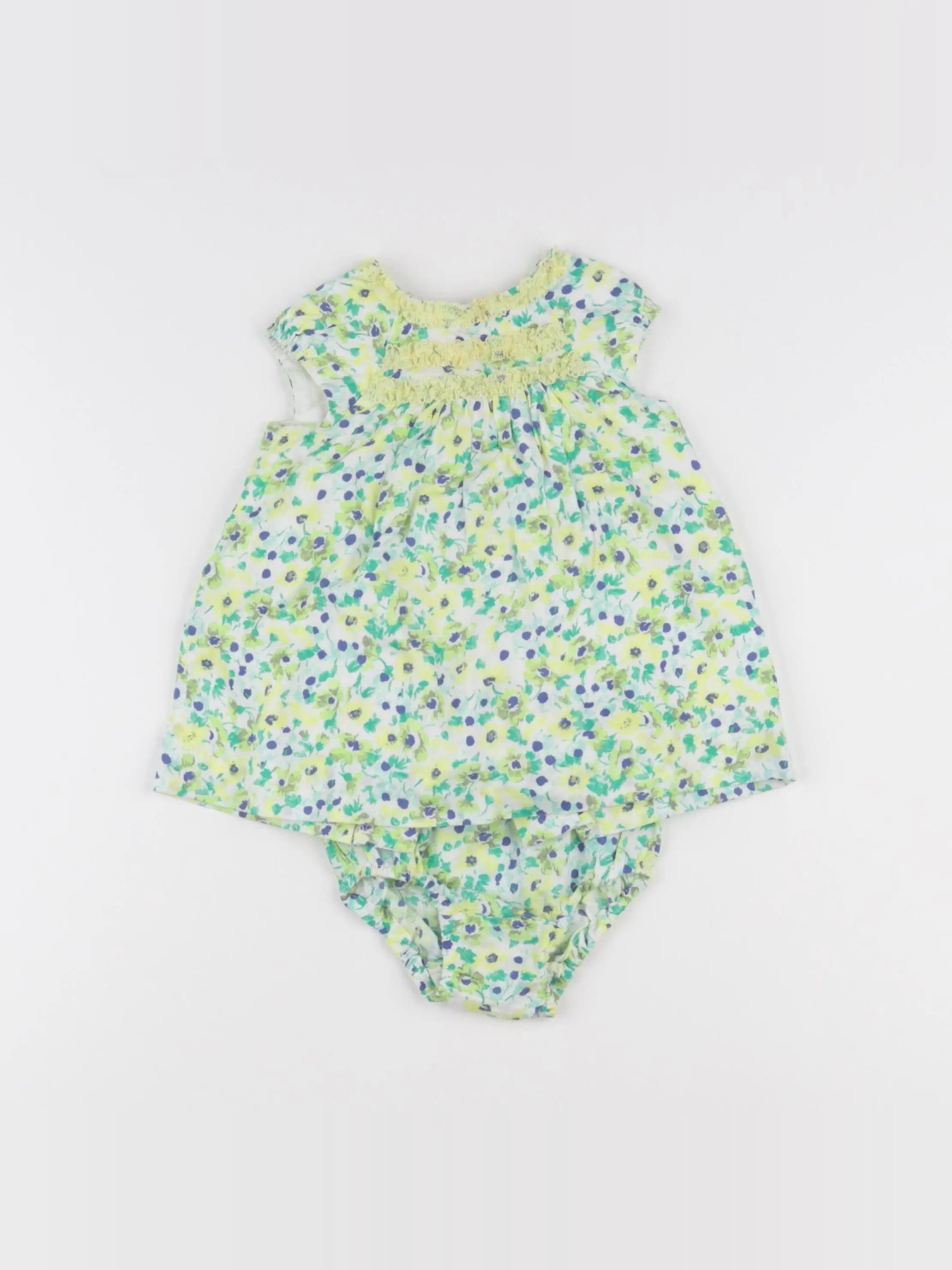 Zara - robe jaune - 6/9 mois