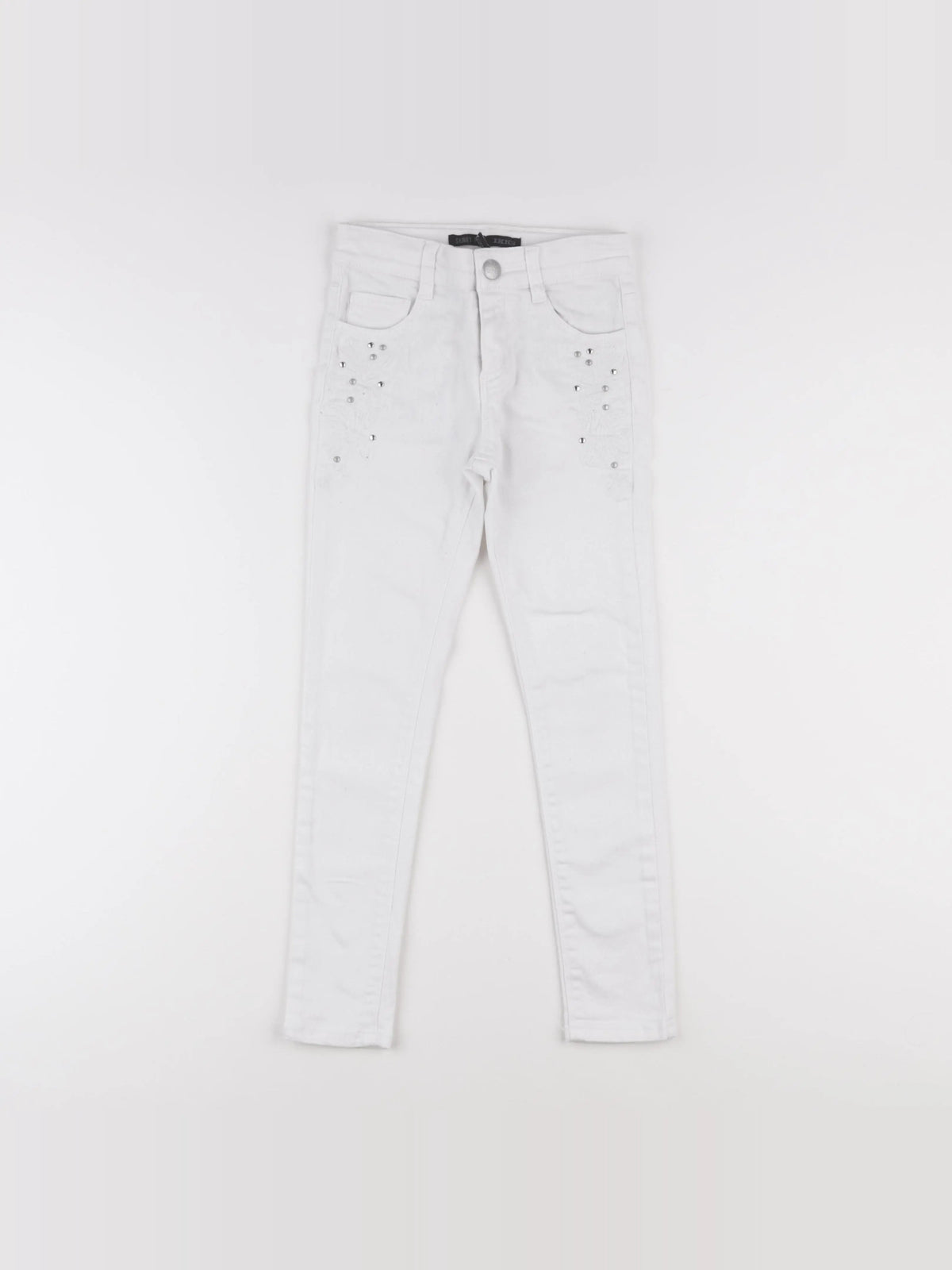 IKKS - jean blanc - 7 ans