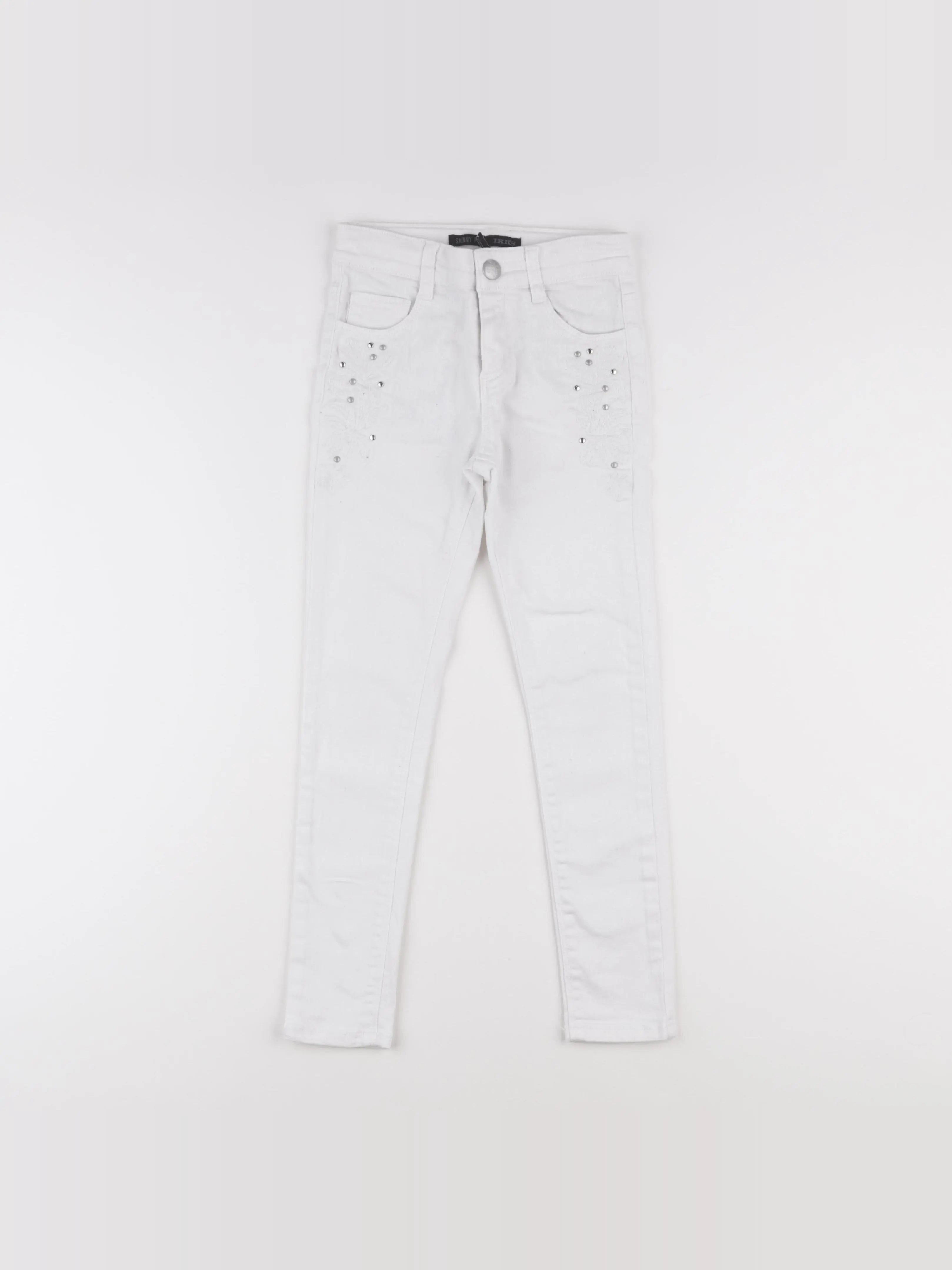 IKKS - jean blanc - 7 ans
