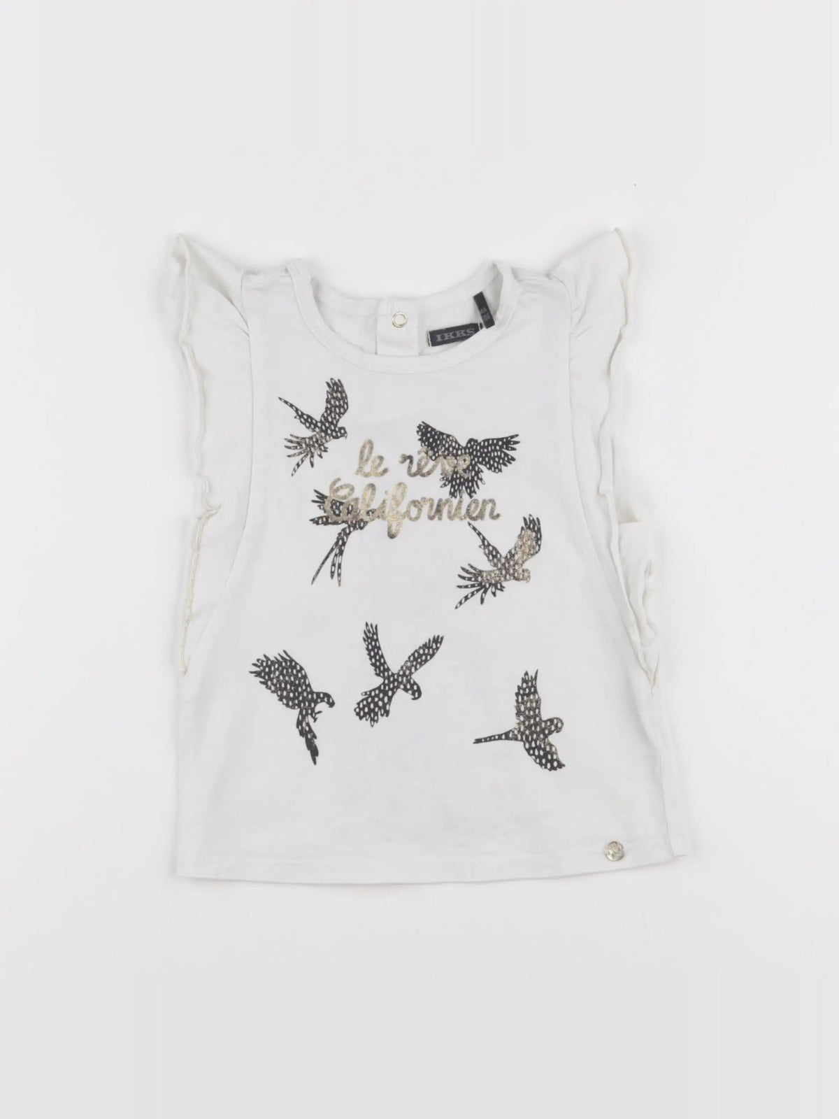 IKKS - tee-shirt blanc - 4 ans