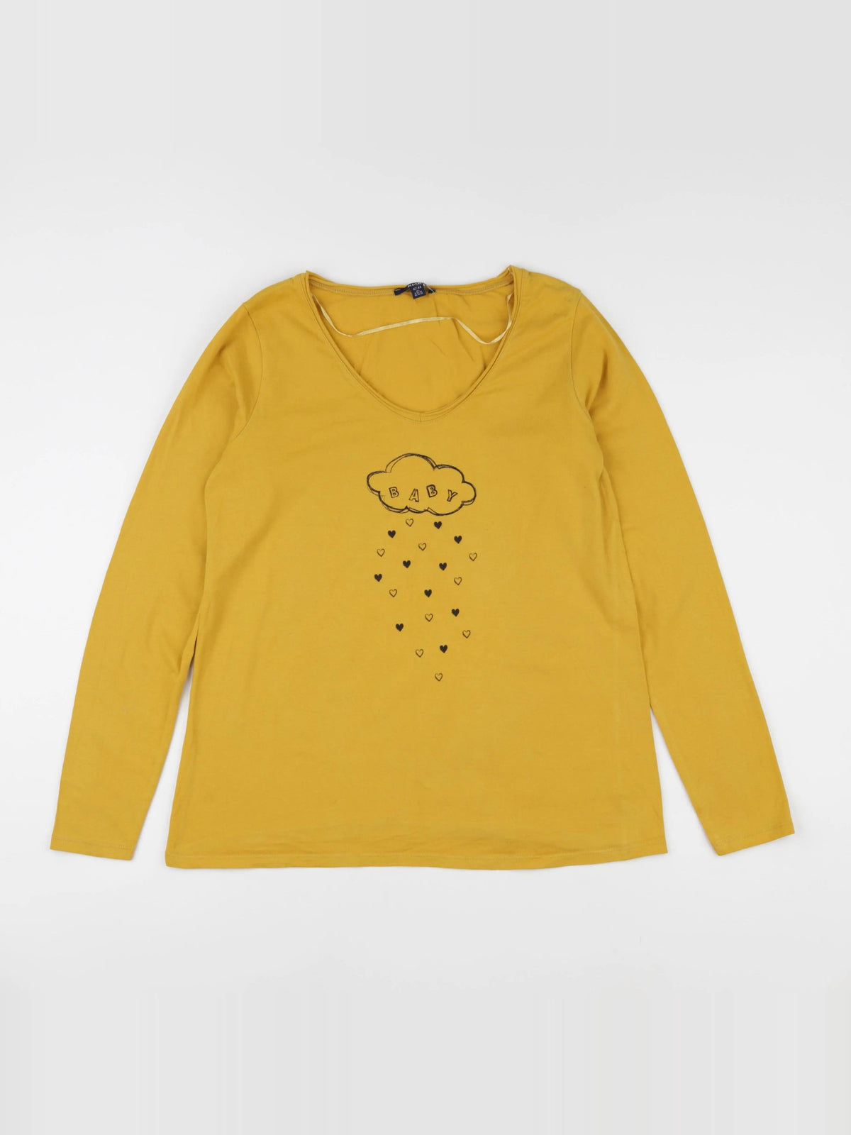 Kiabi - tee-shirt grossesse jaune - 42 à 44