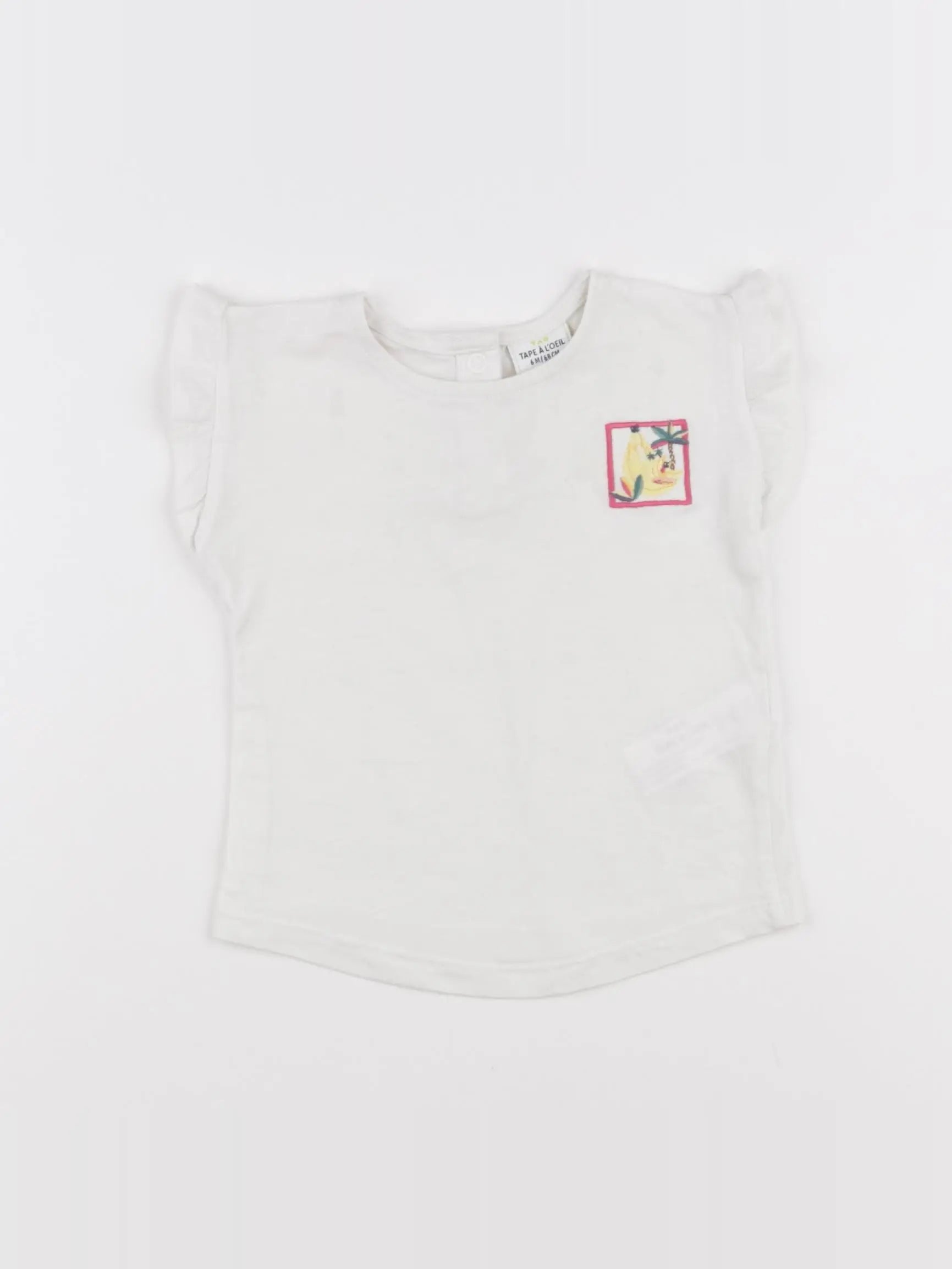 Tape à l'oeil - tee-shirt blanc - 6 mois