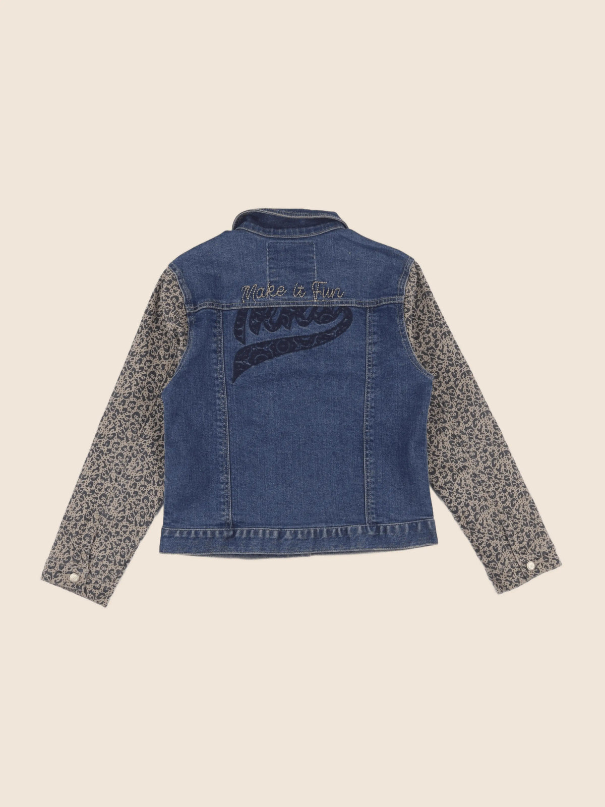 IKKS - veste imprimé au dos marron, bleu - 10 ans