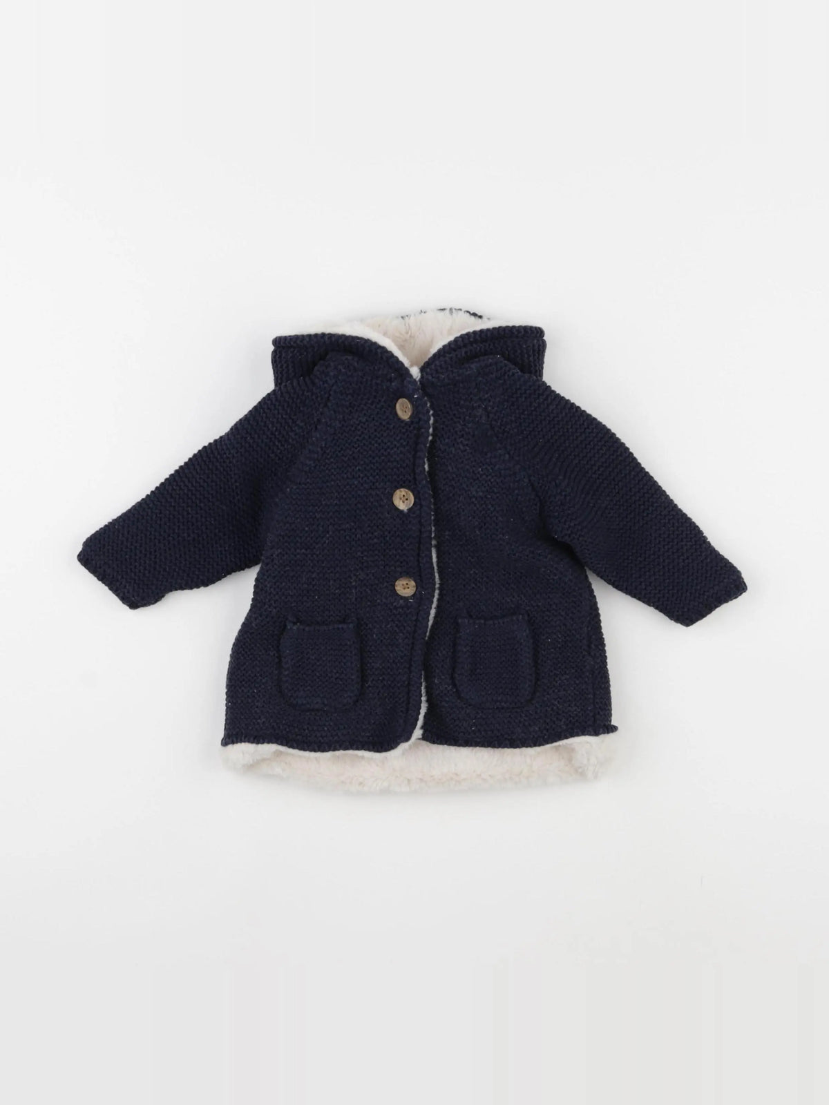 Vertbaudet - veste bleu - 6 mois