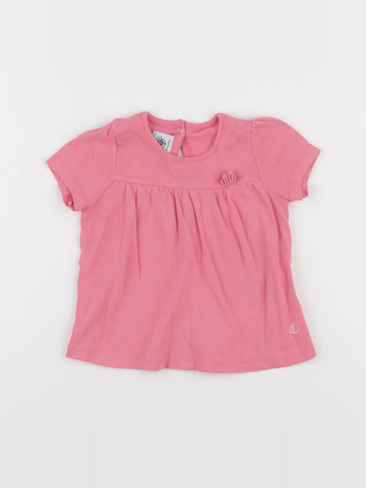 Petit Bateau - tee-shirt rose - 18 mois