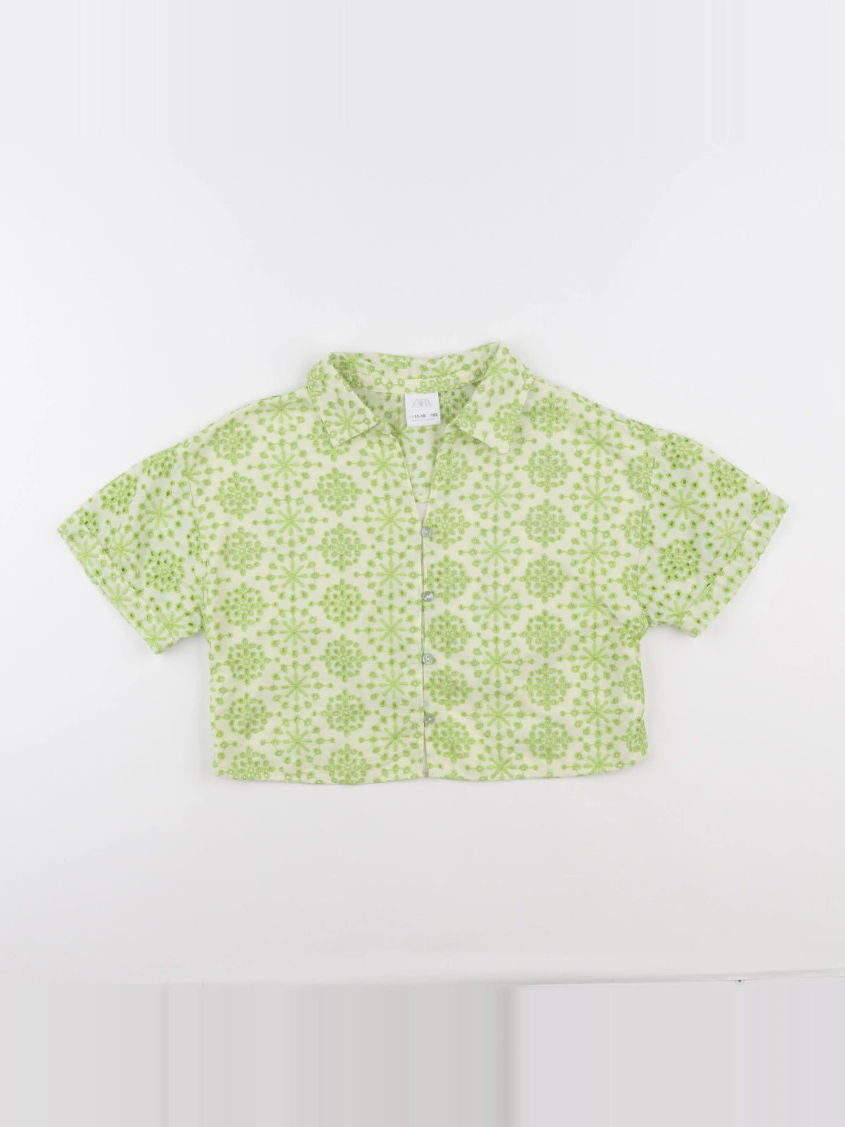 Zara - chemise vert - 11/12 ans
