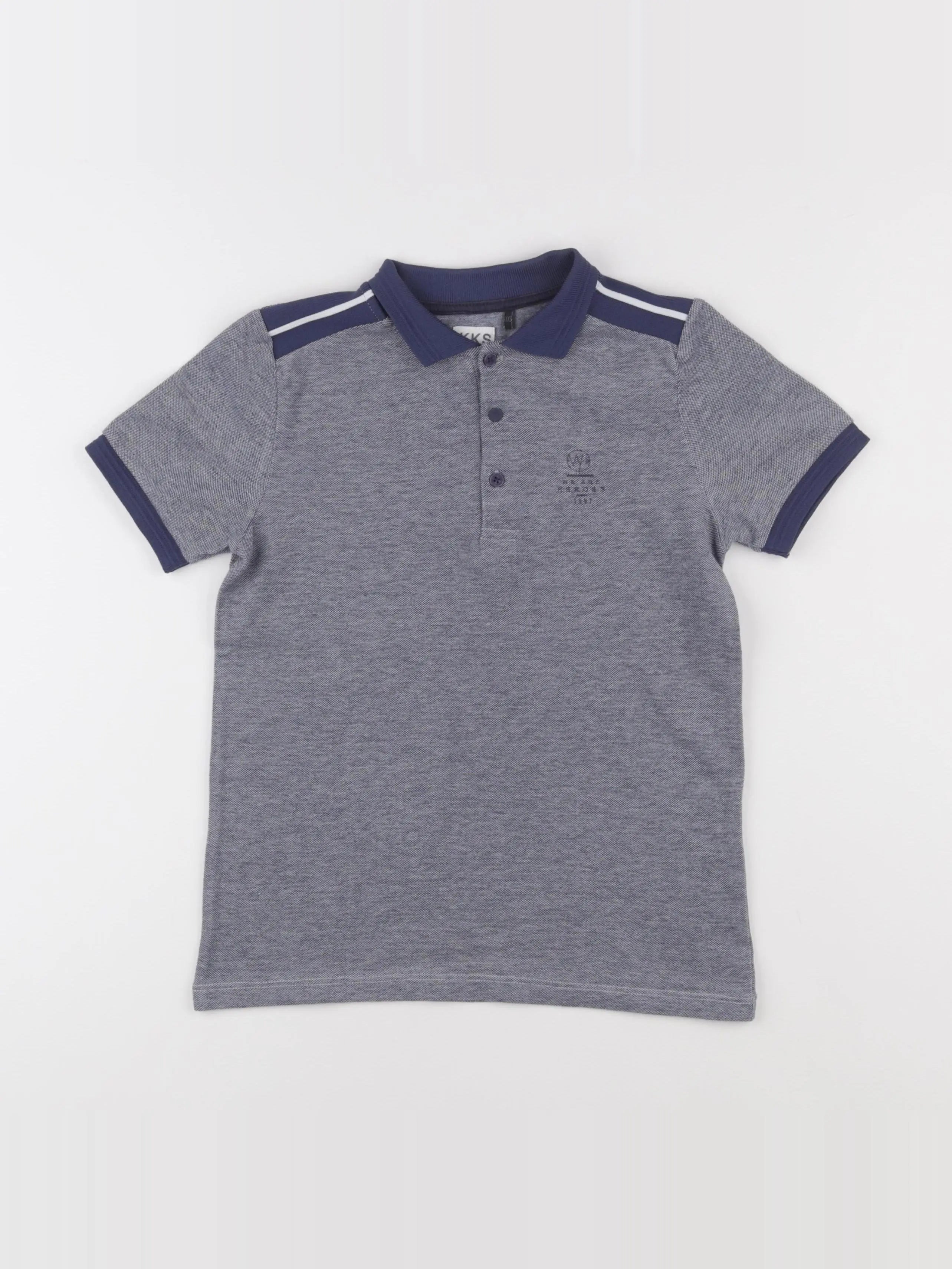 IKKS - polo imprimé au dos bleu - 10 ans