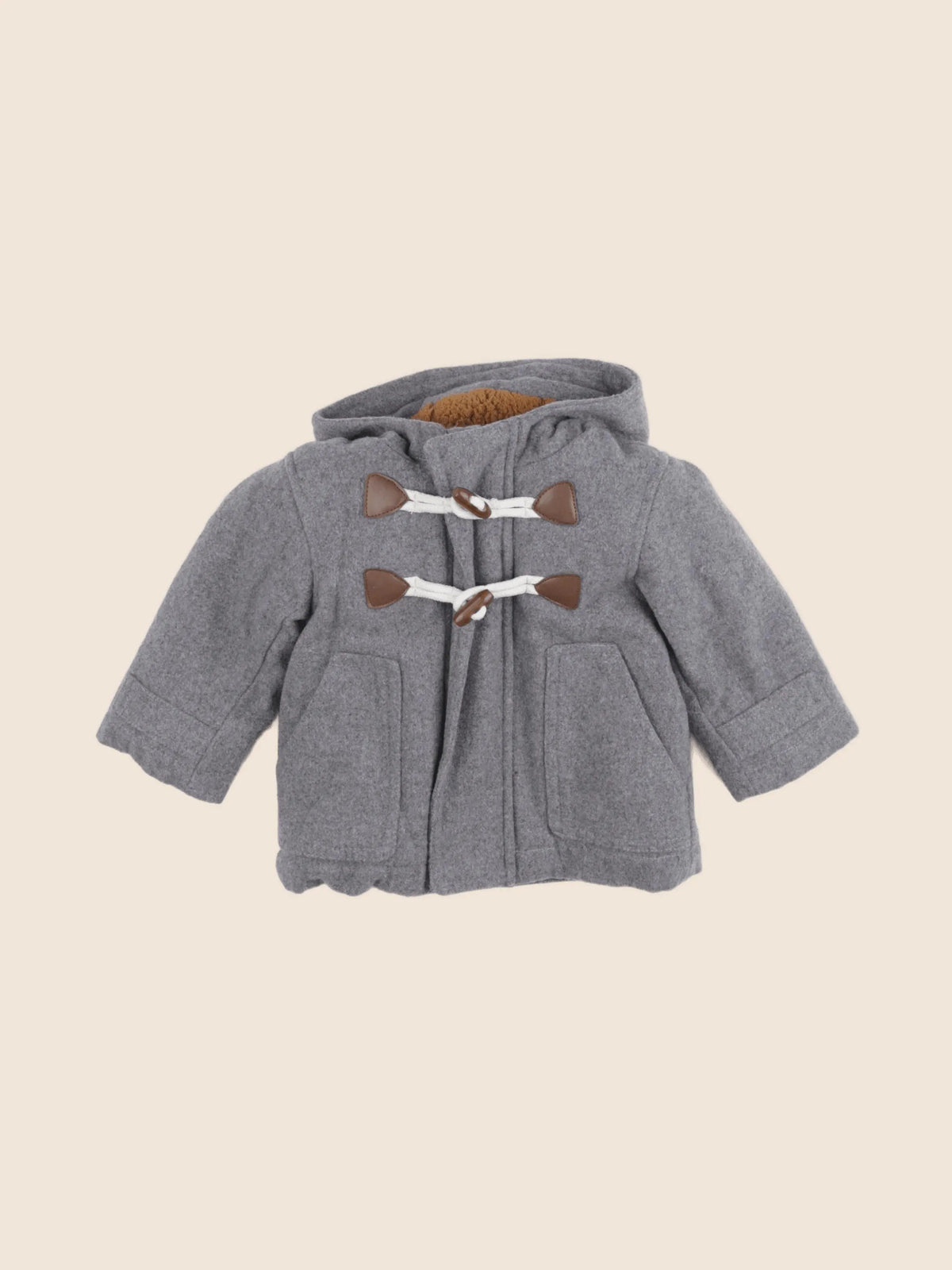 Vertbaudet - manteau gris - 9 mois