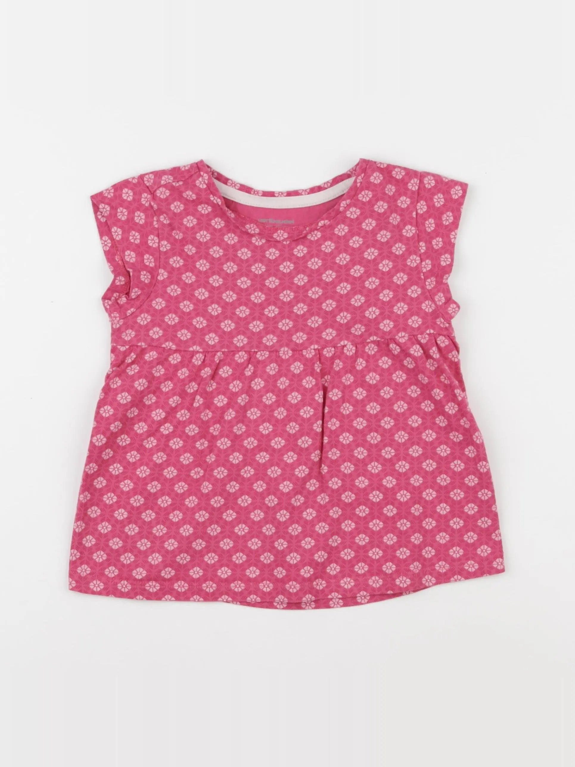 Vertbaudet - tee-shirt rose - 4 ans