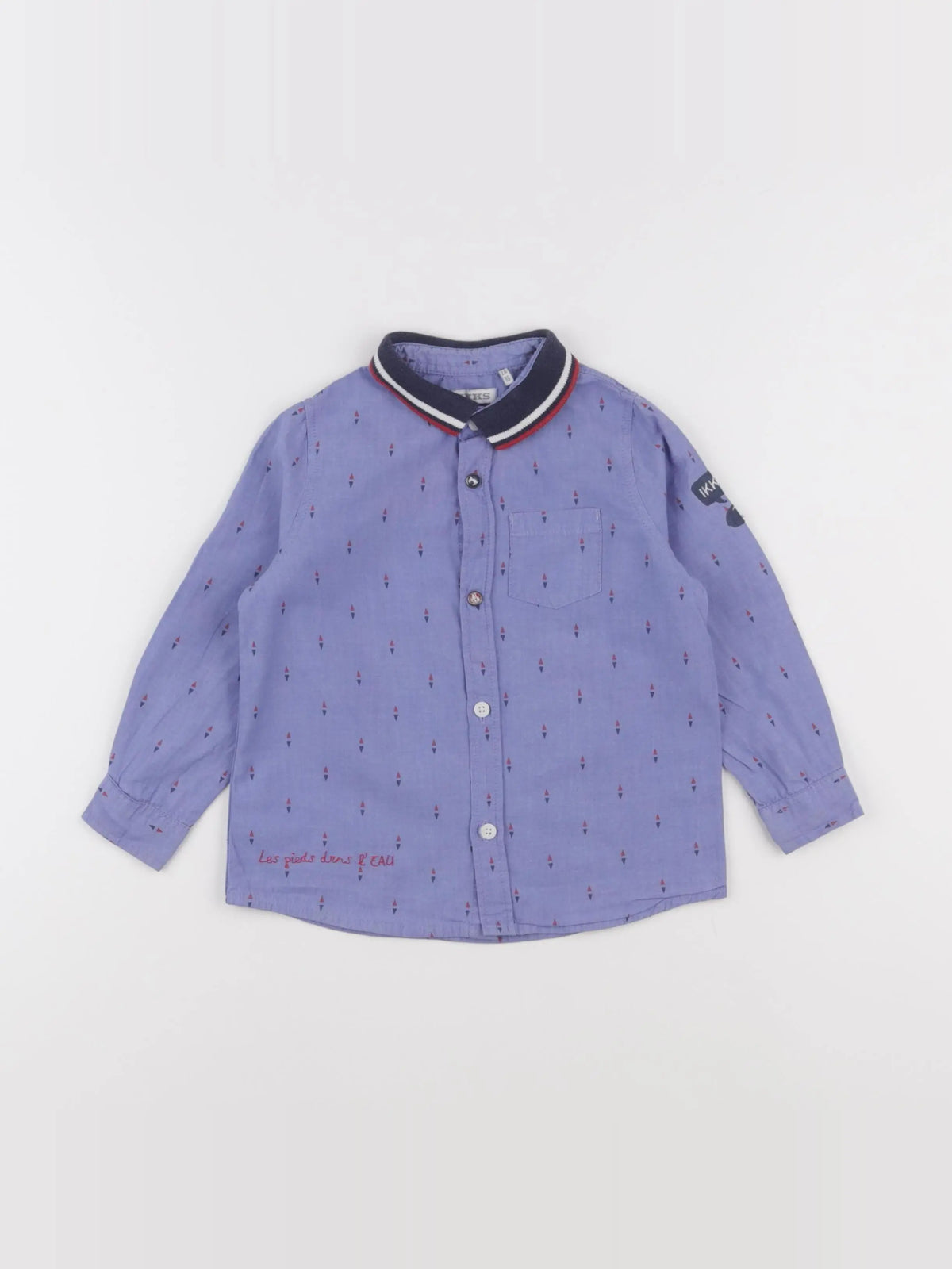 IKKS - chemise bleu - 2 ans