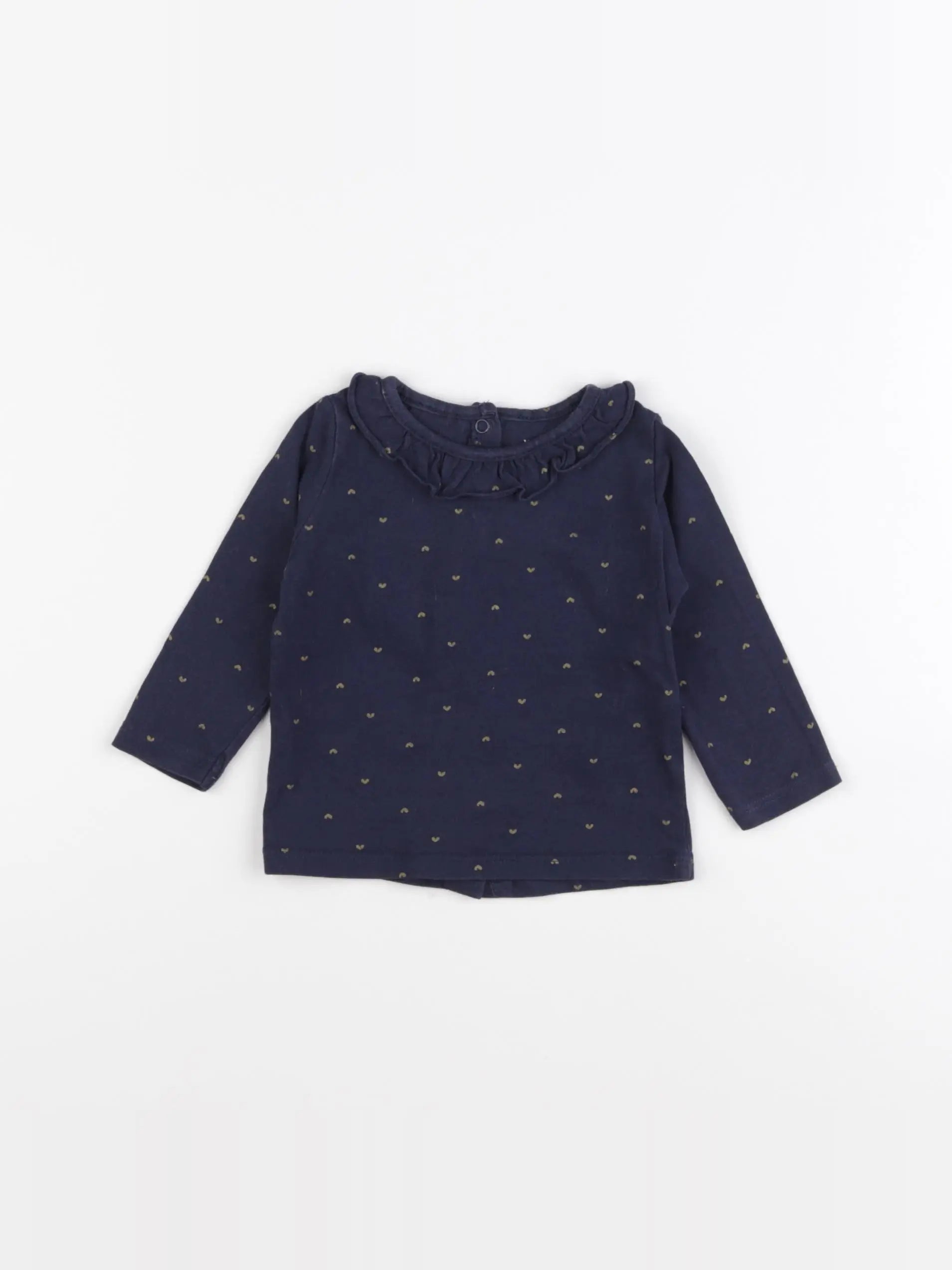 Vertbaudet - tee-shirt bleu - 9 mois