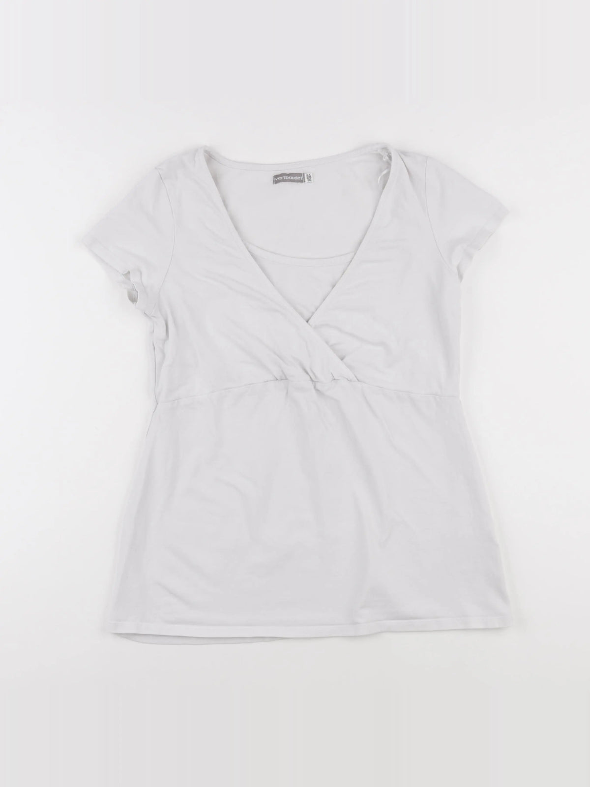 Vertbaudet - tee-shirt grossesse blanc - 34 à 36
