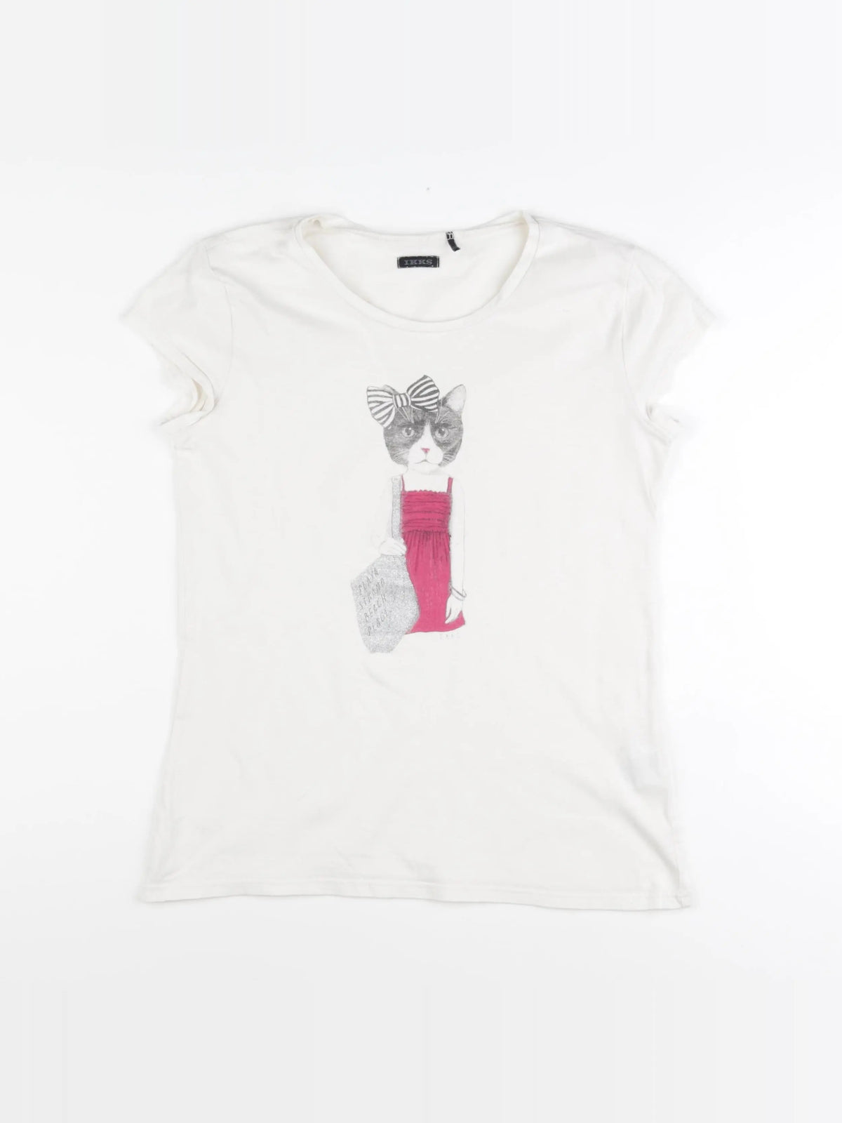 IKKS - tee-shirt beige - 14 ans