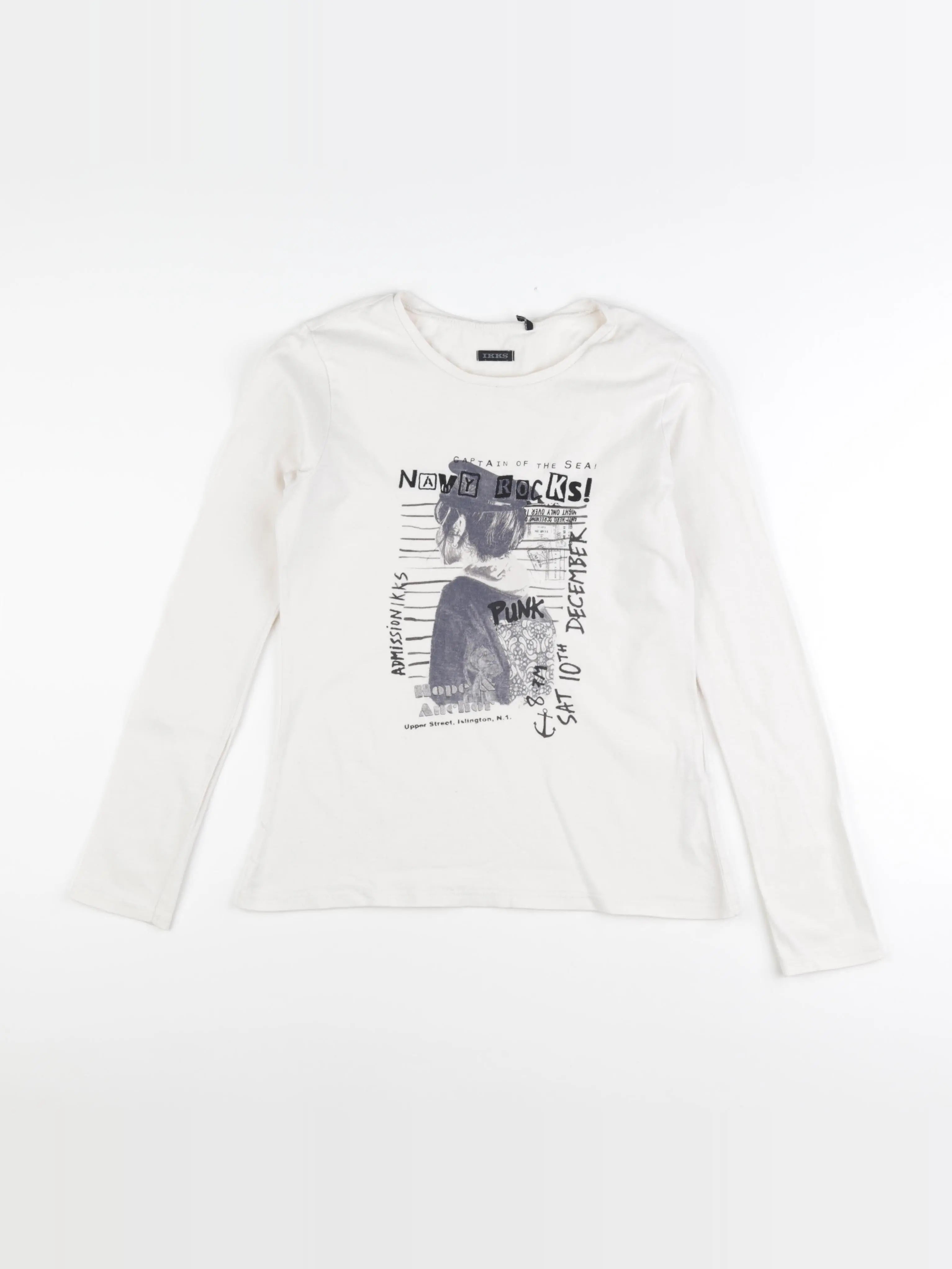IKKS - tee-shirt beige - 12 ans