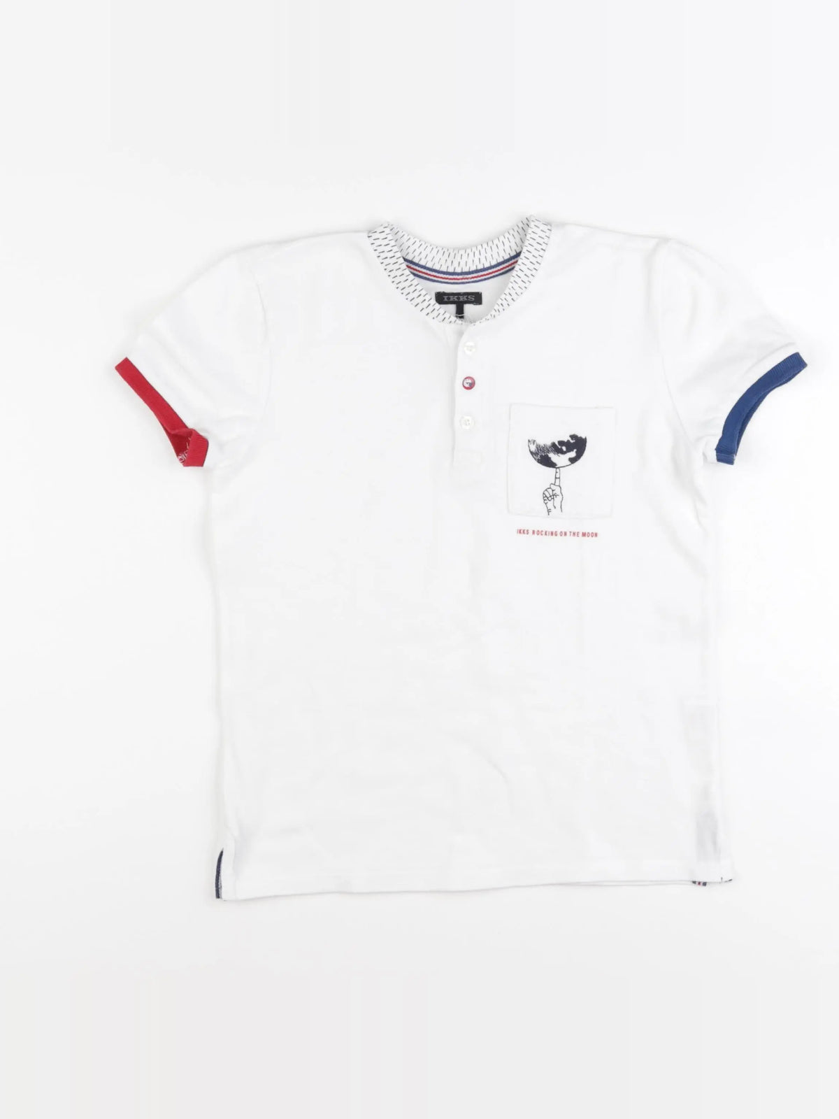 IKKS - polo blanc - 8 ans