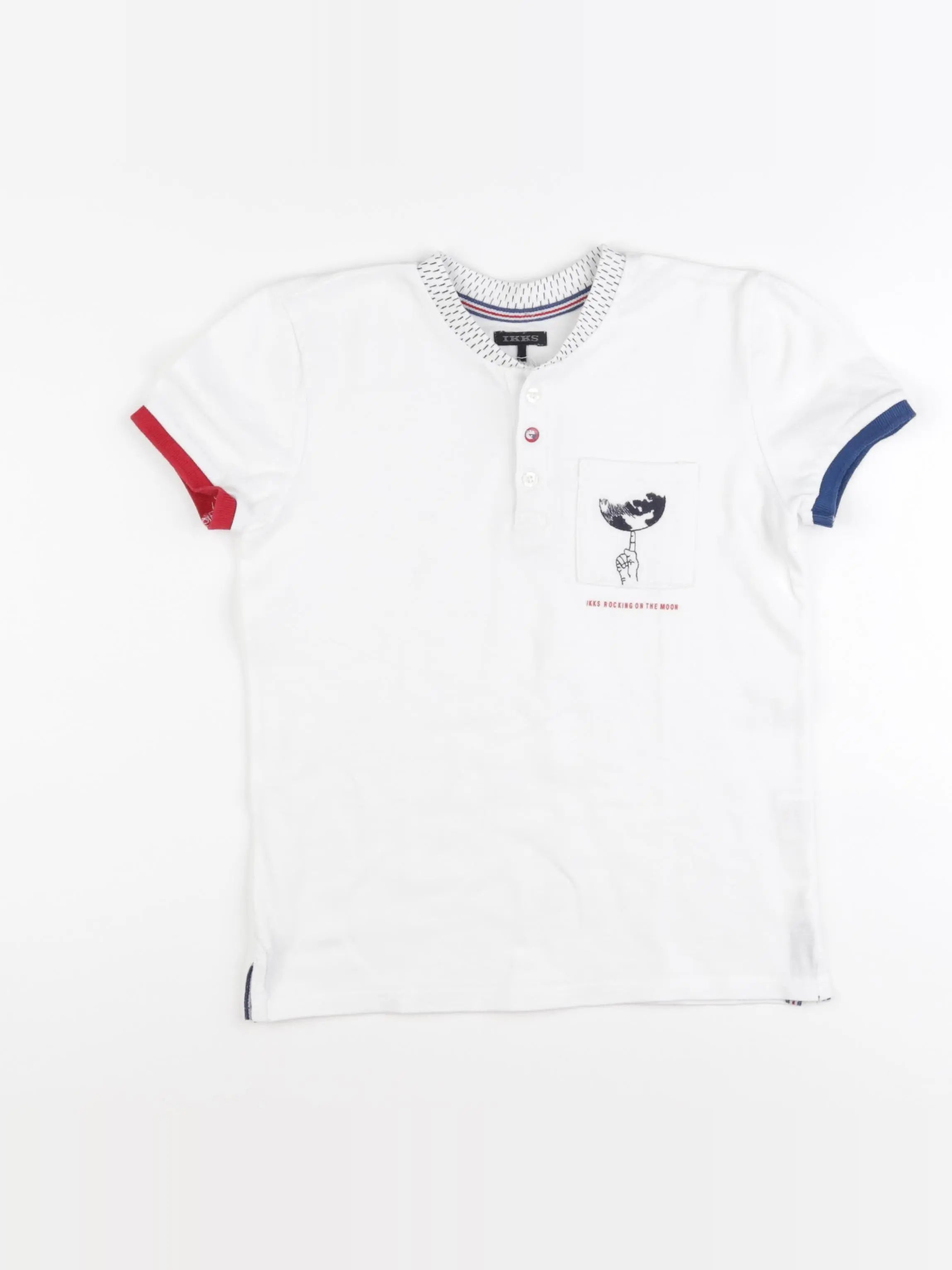 IKKS - polo blanc - 8 ans