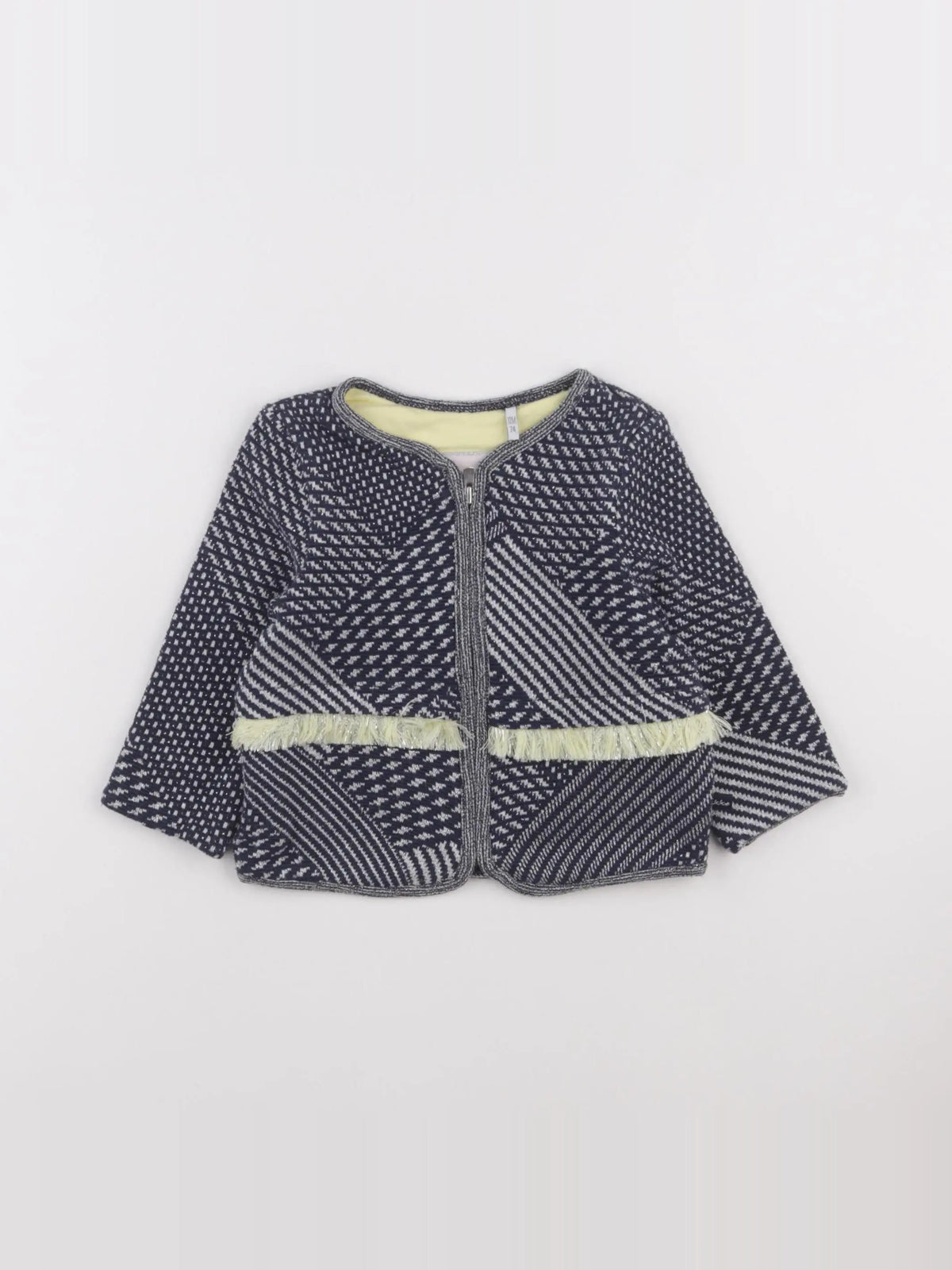 IKKS - veste bleu, argent - 12 mois