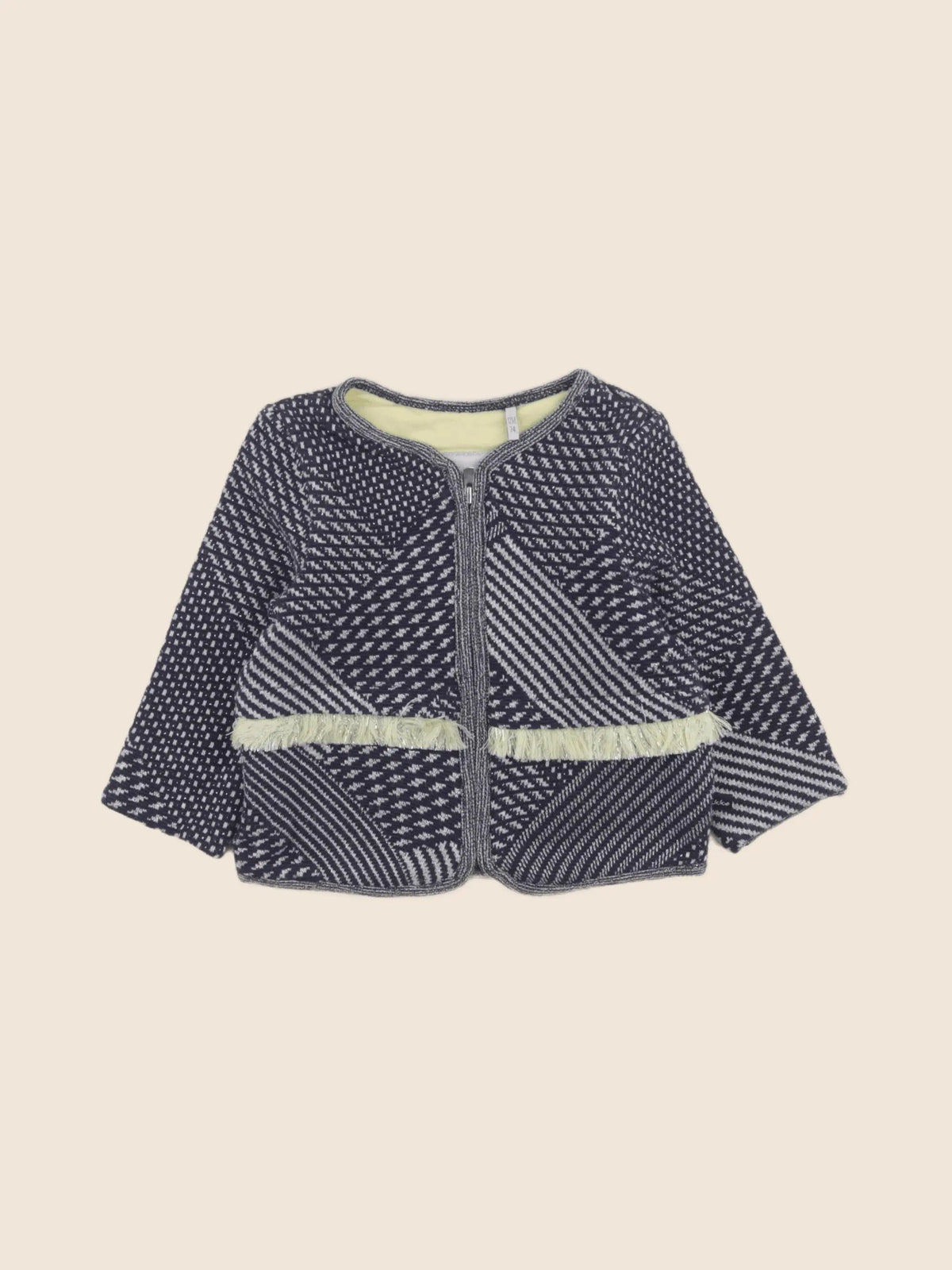 IKKS - veste bleu, argent - 12 mois