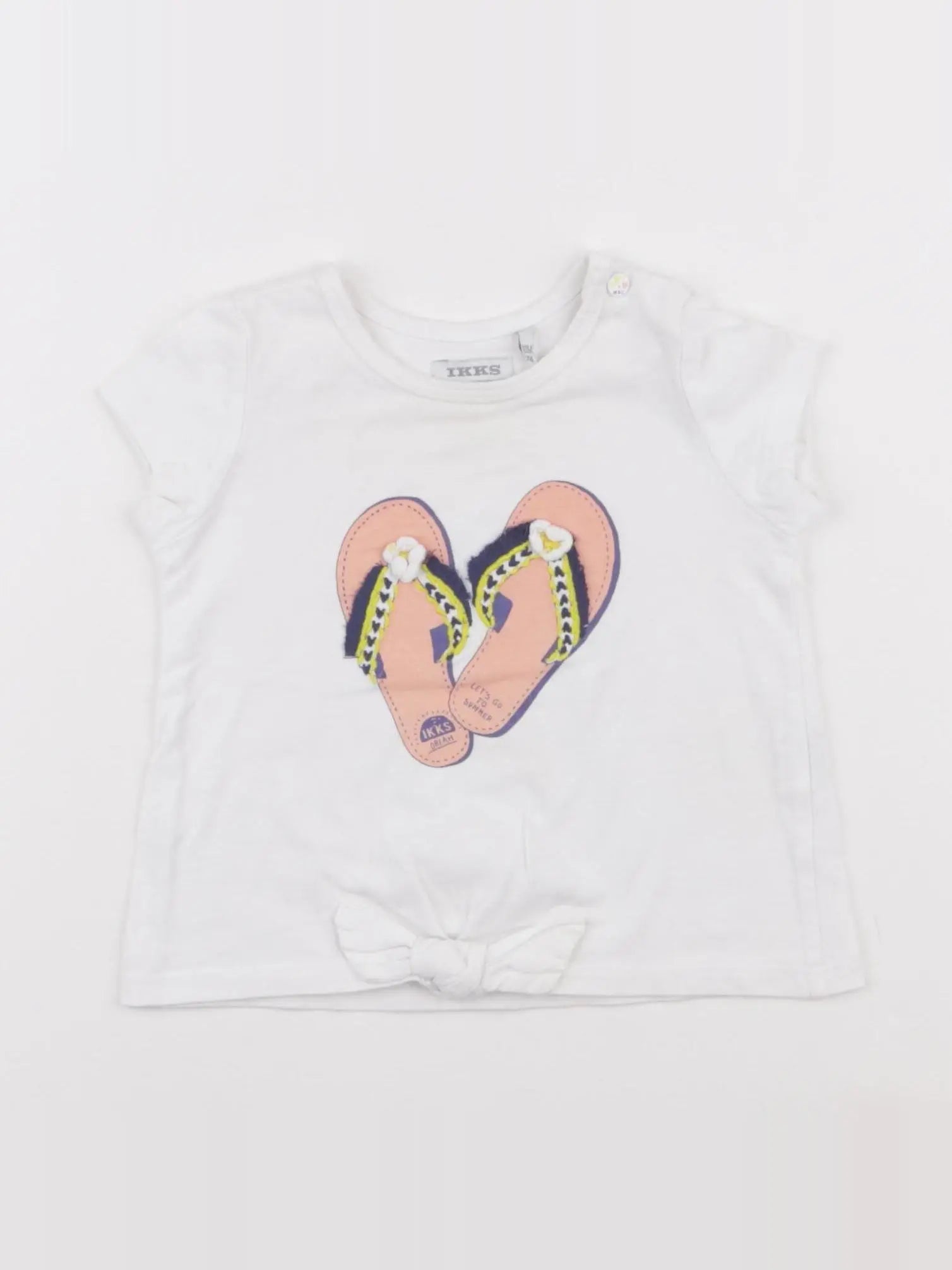 IKKS - tee-shirt blanc - 12 mois