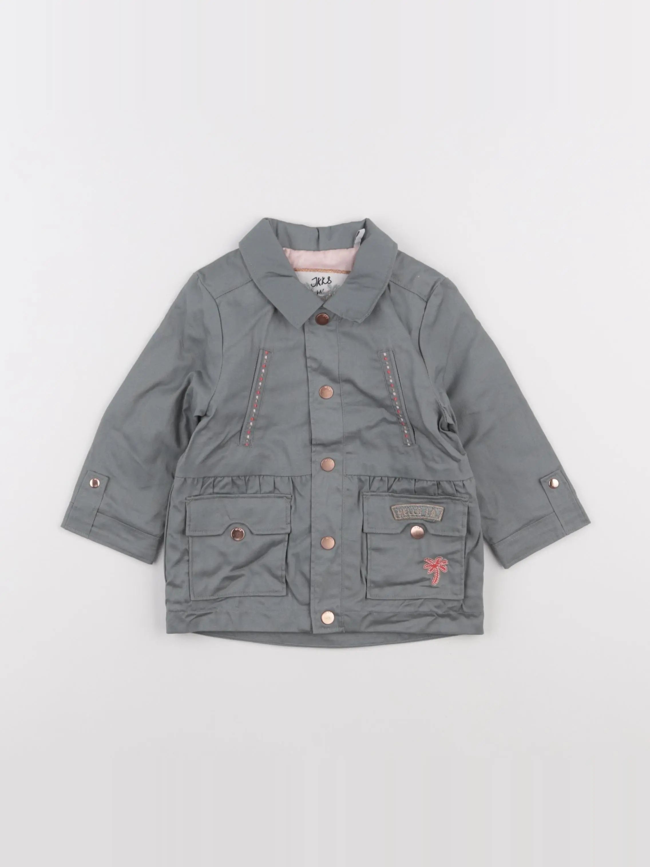 IKKS - veste imprimé au dos vert - 12 mois
