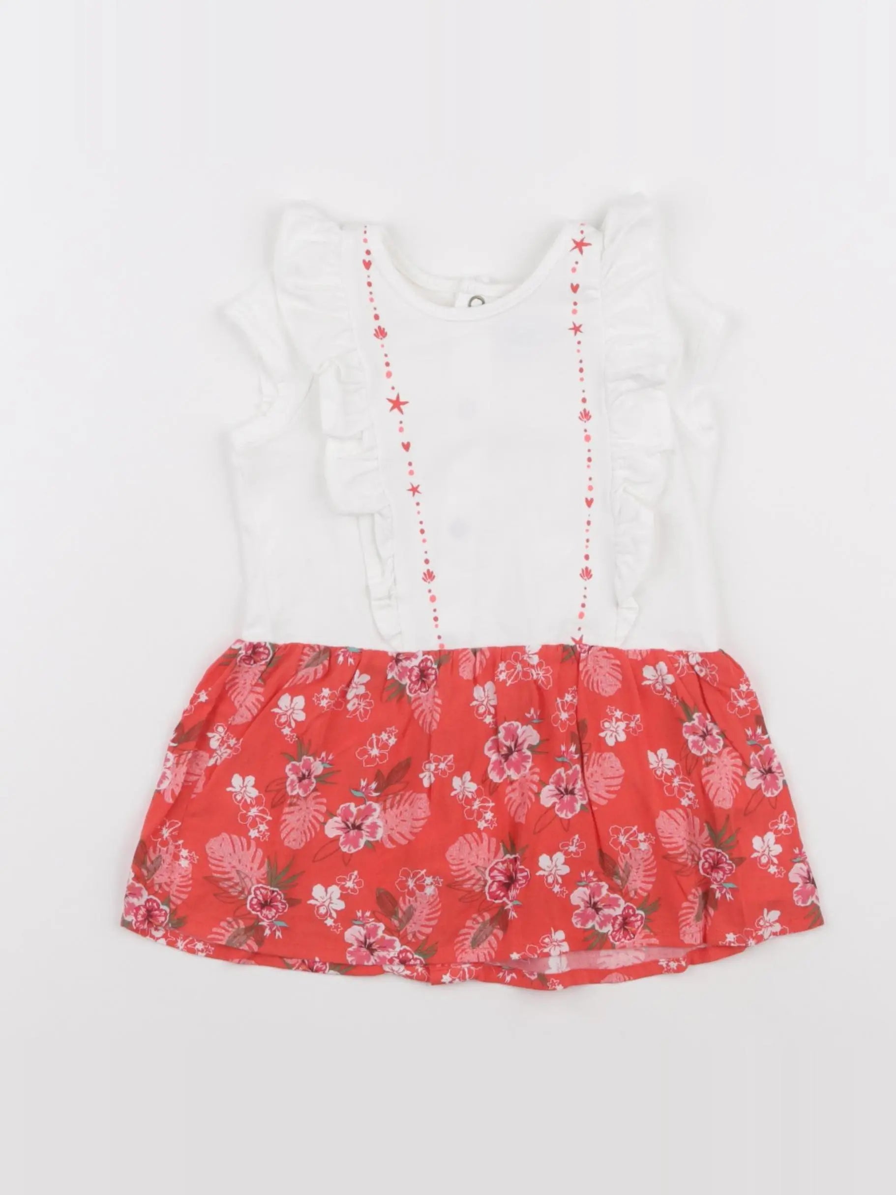 IKKS - robe blanc - 12 mois