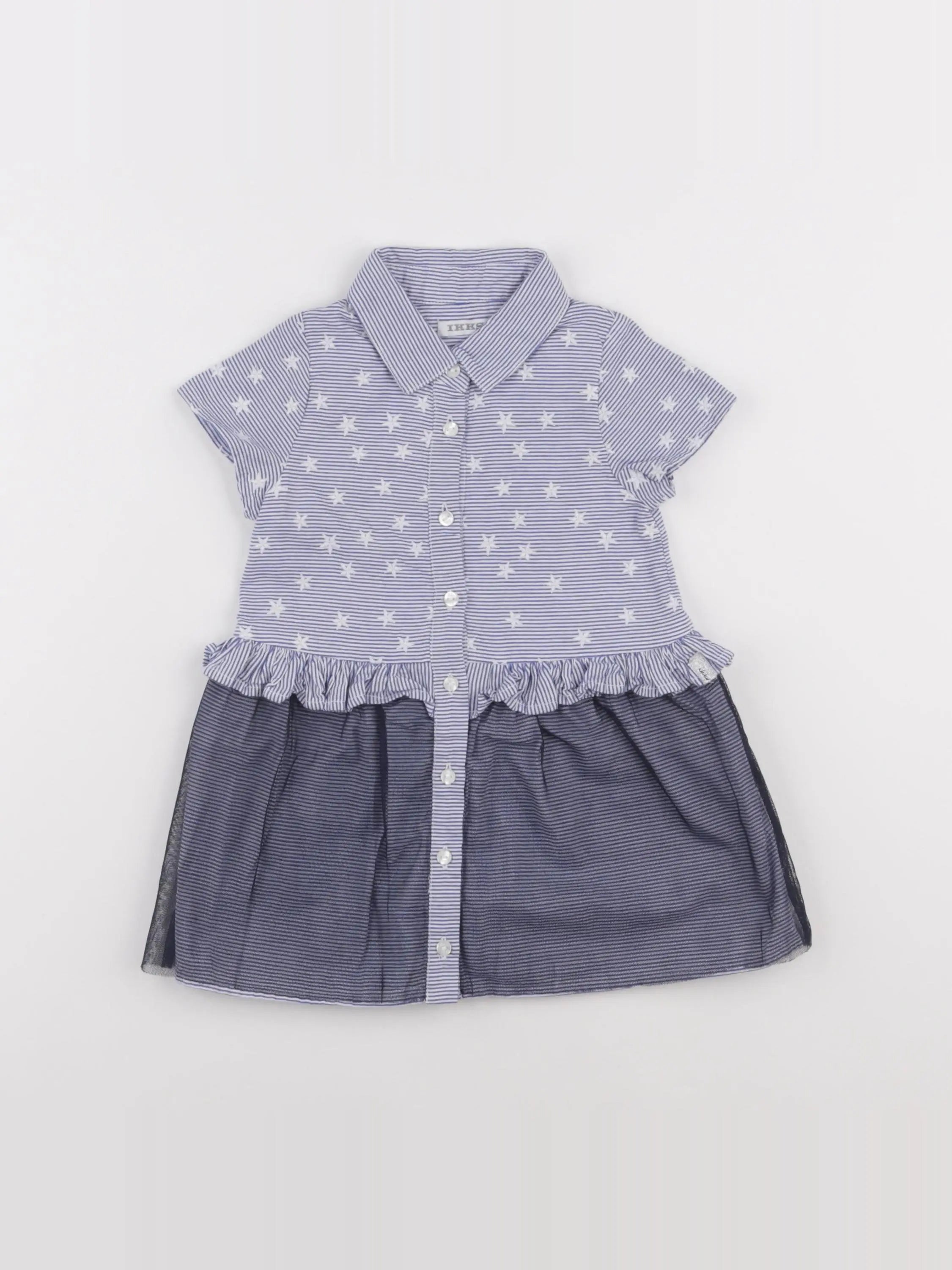IKKS - robe bleu - 12 mois