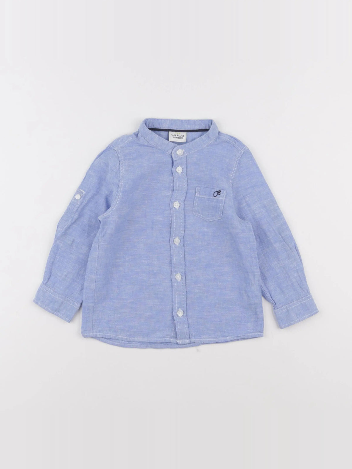 Tape à l'oeil - chemise bleu - 24 mois