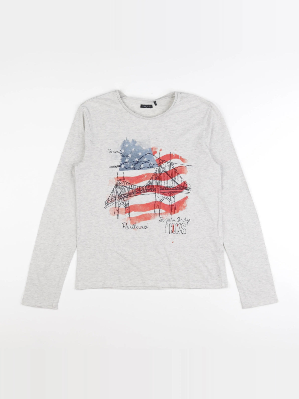 IKKS - tee-shirt gris - 12 ans