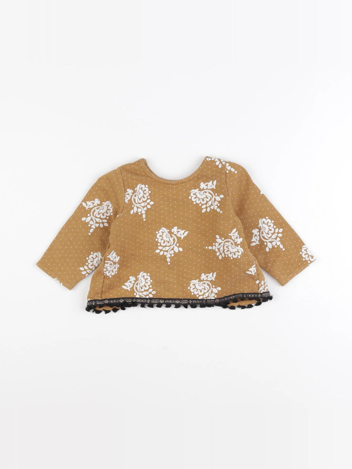 IKKS - sweat marron - 6 mois