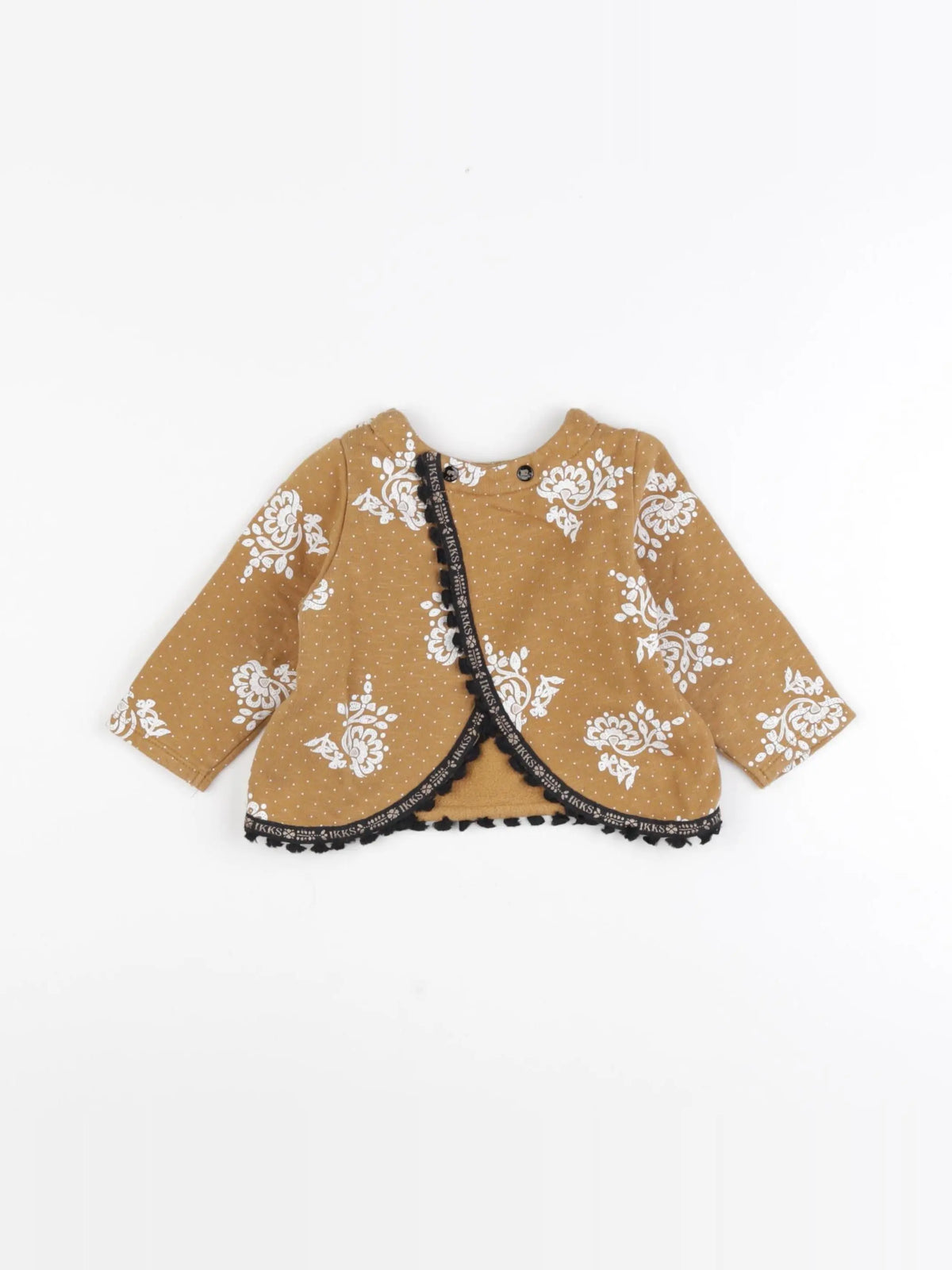 IKKS - sweat marron - 6 mois