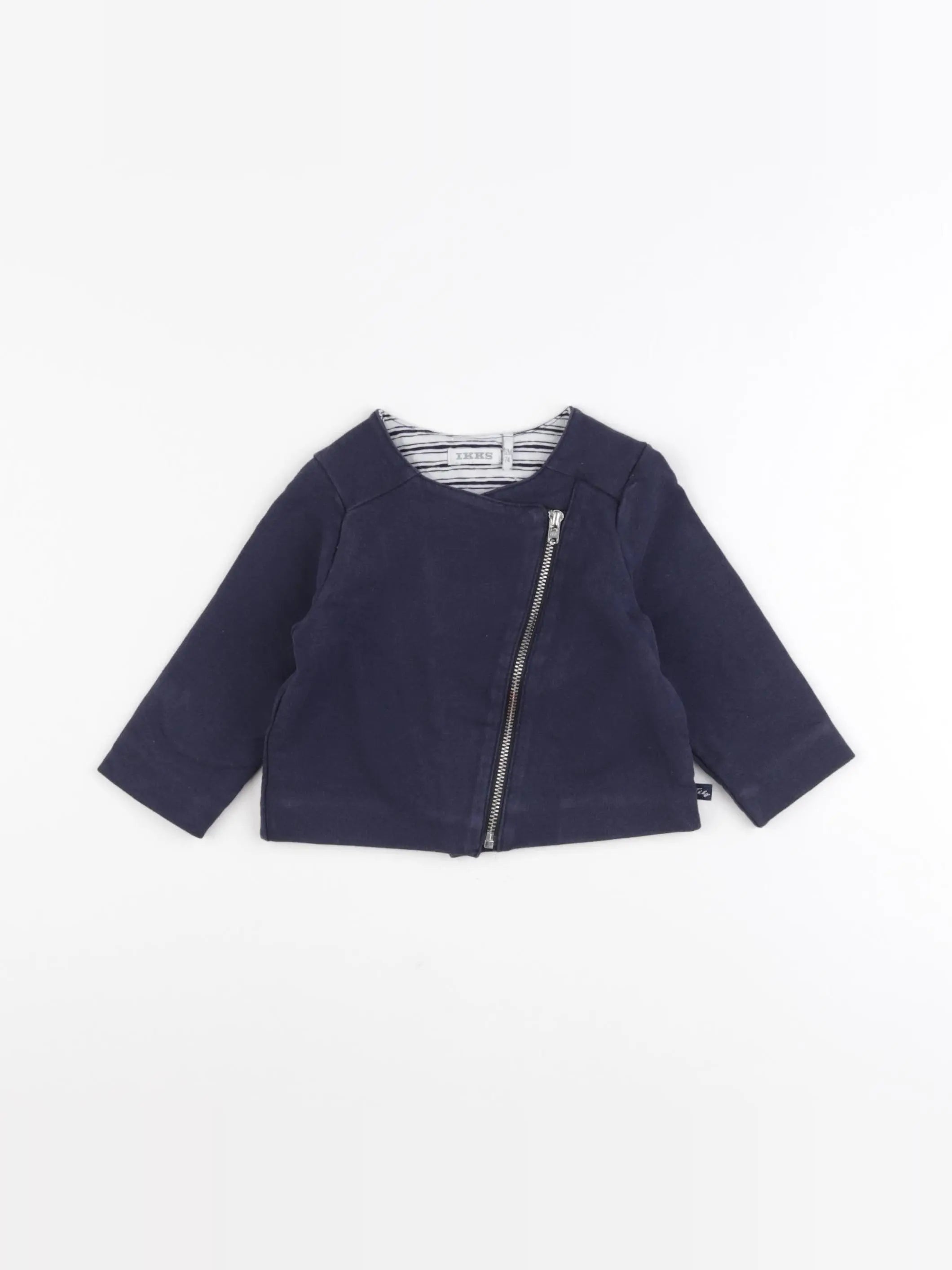 IKKS - sweat bleu - 12 mois