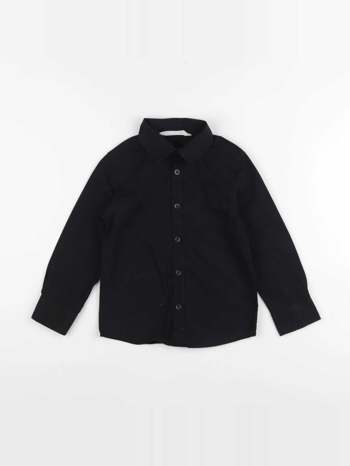 H&M - chemise noir - 4/5 ans