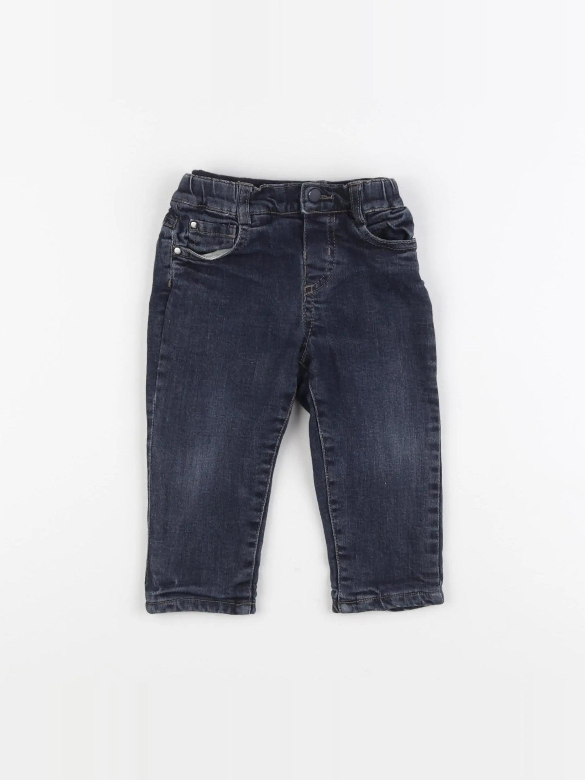 Boutchou - jean doublé bleu - 9 mois