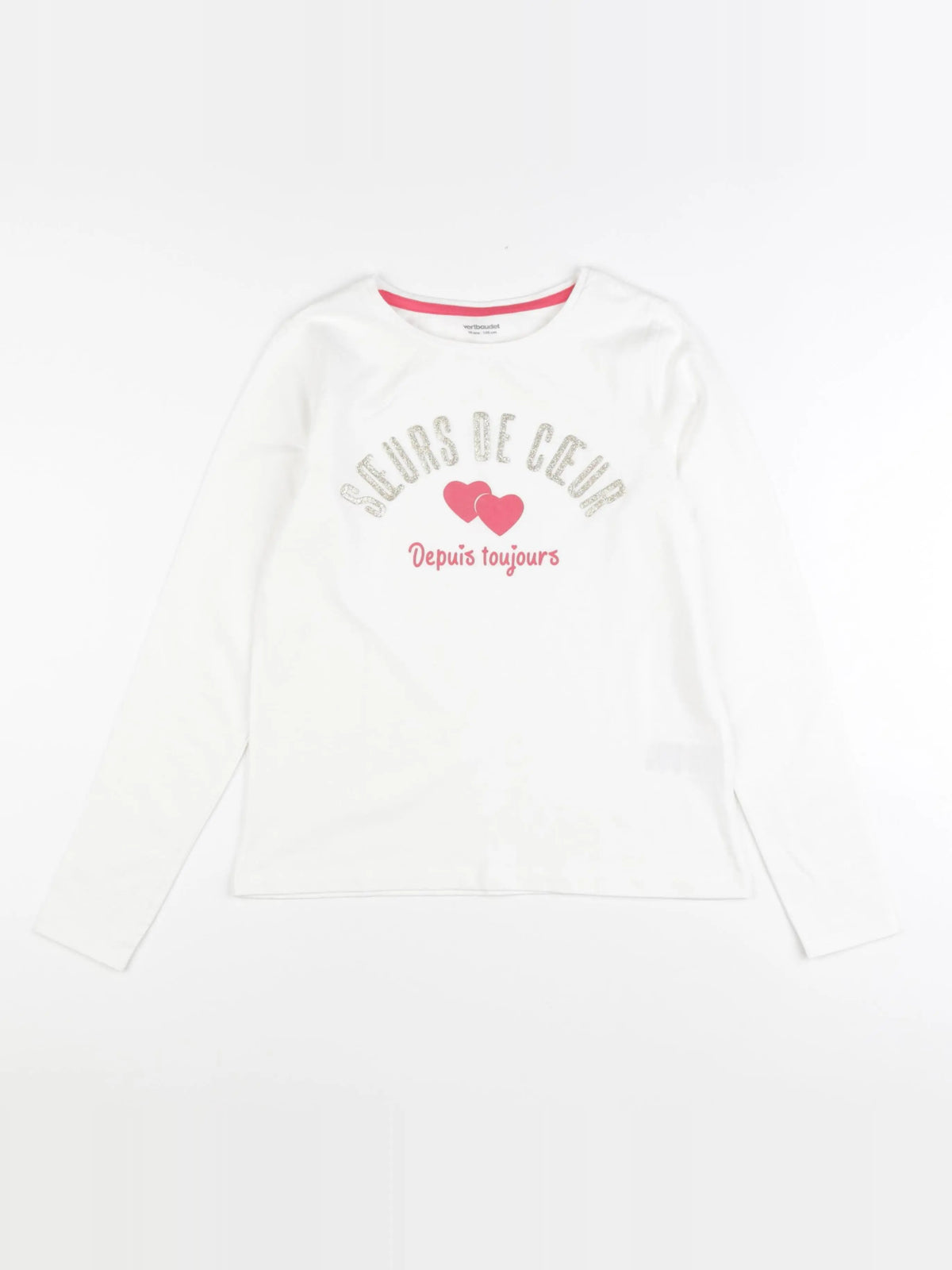 Vertbaudet - tee-shirt blanc - 10 ans