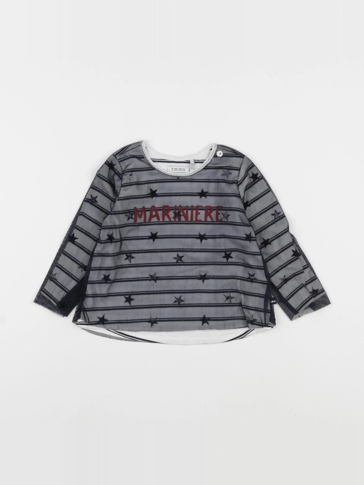 IKKS - tee-shirt bleu - 18 mois
