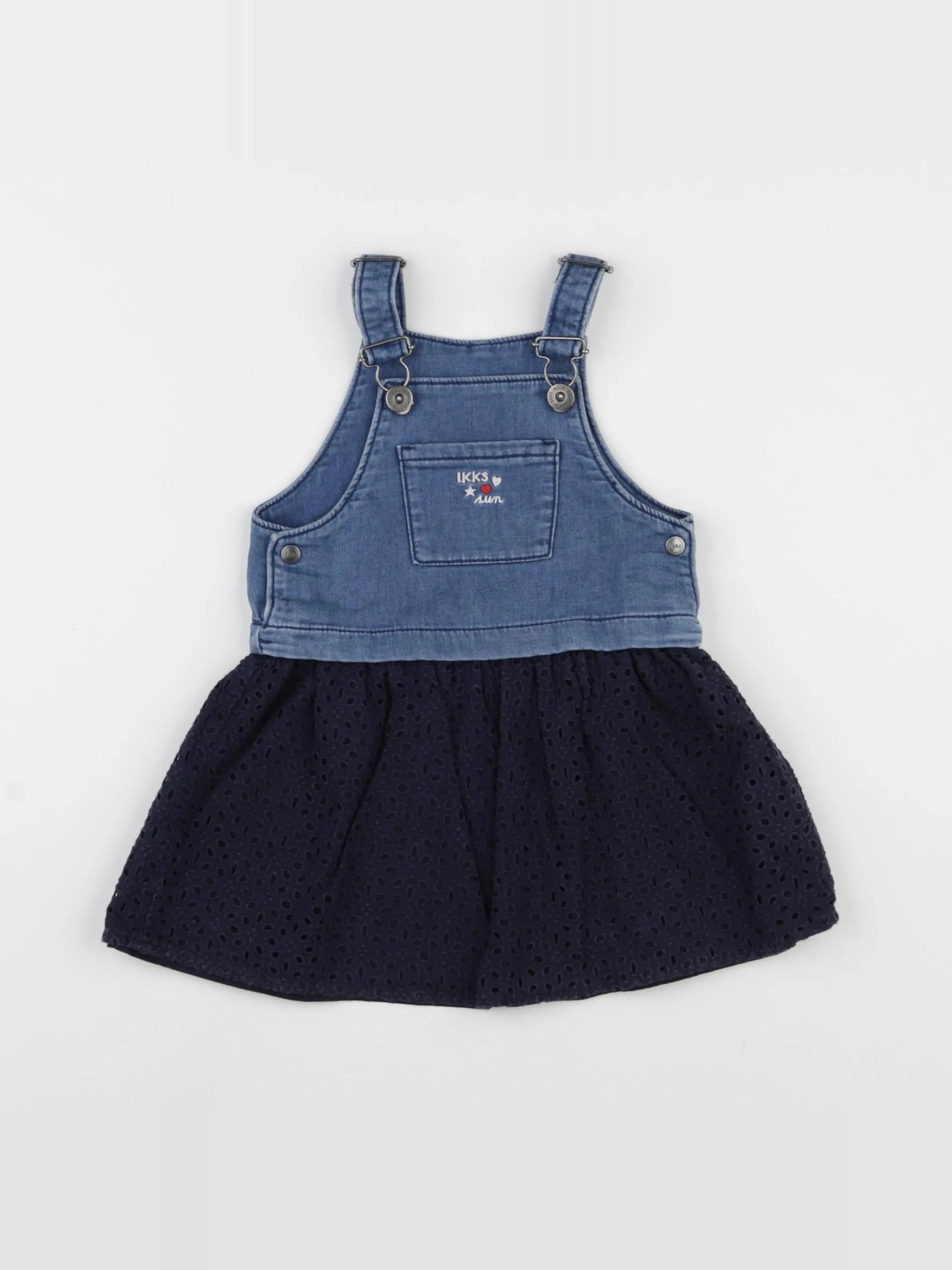 IKKS - robe bleu - 2 ans