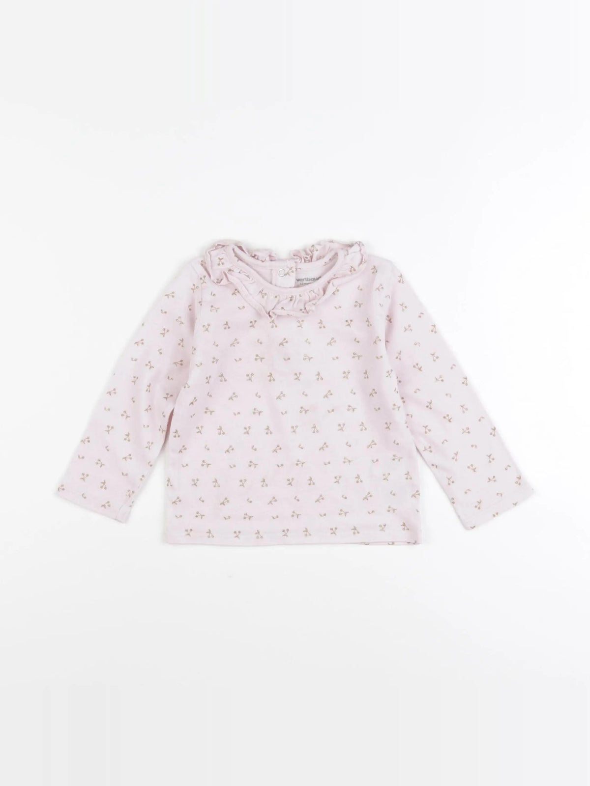 Vertbaudet - tee-shirt rose - 12 mois