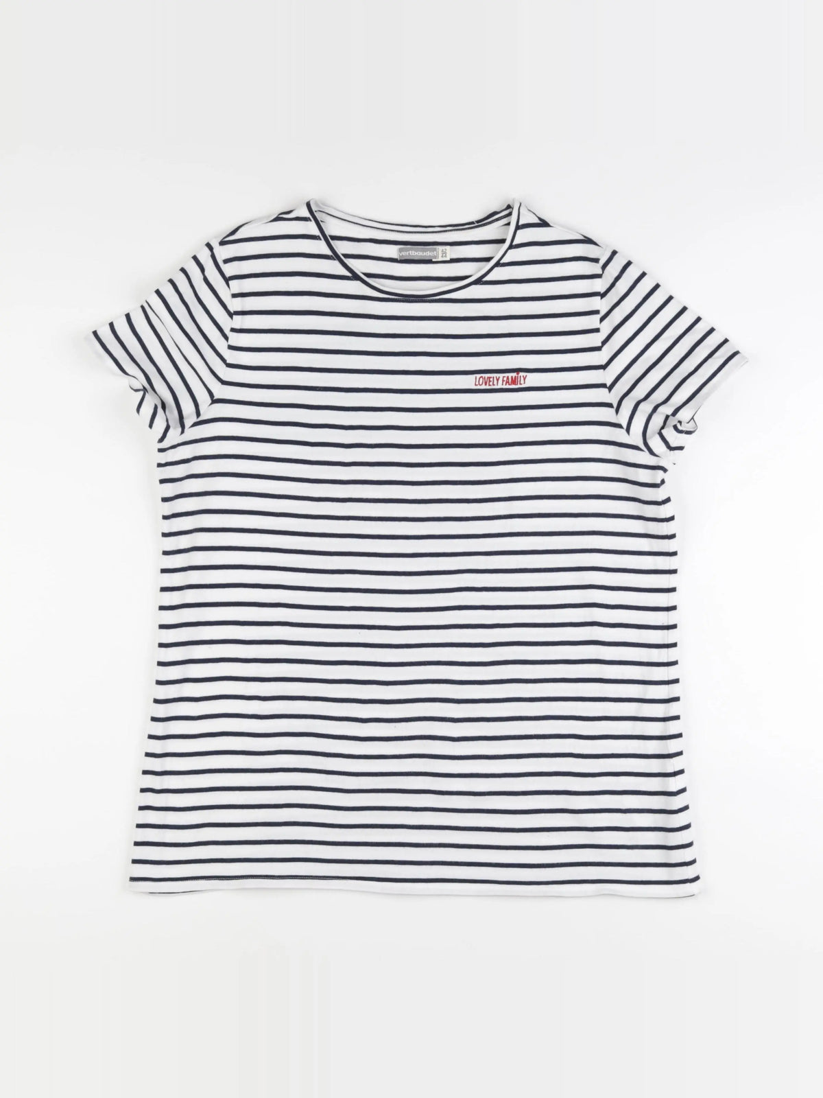 Vertbaudet - tee-shirt grossesse blanc, bleu - 42 à 44